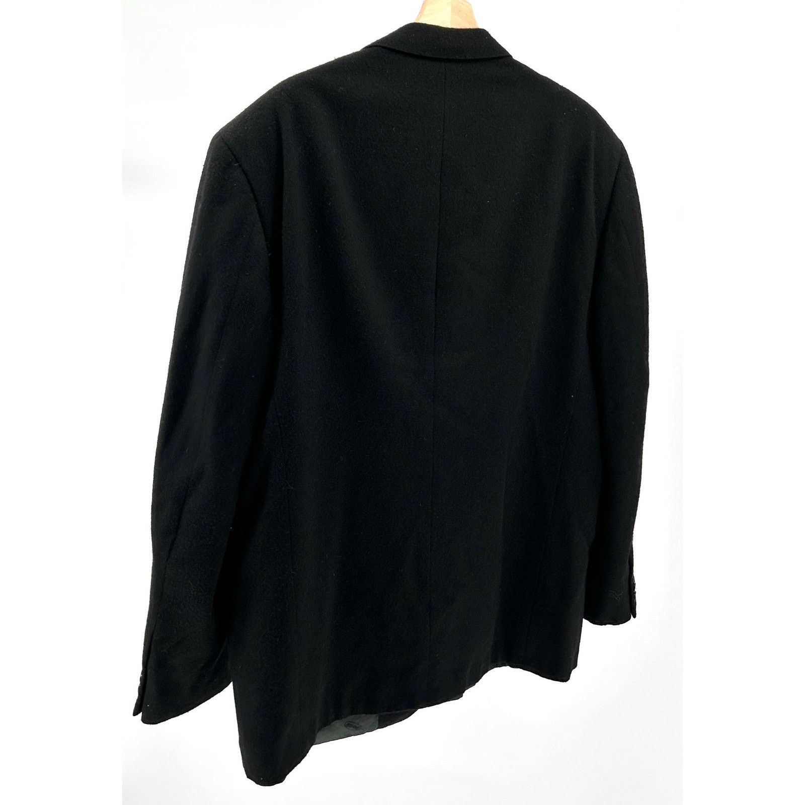 Missoni Vintage 90s Missoni Uomo Black Menswear Blazer Jacket Size 44R - 4 Thumbnail