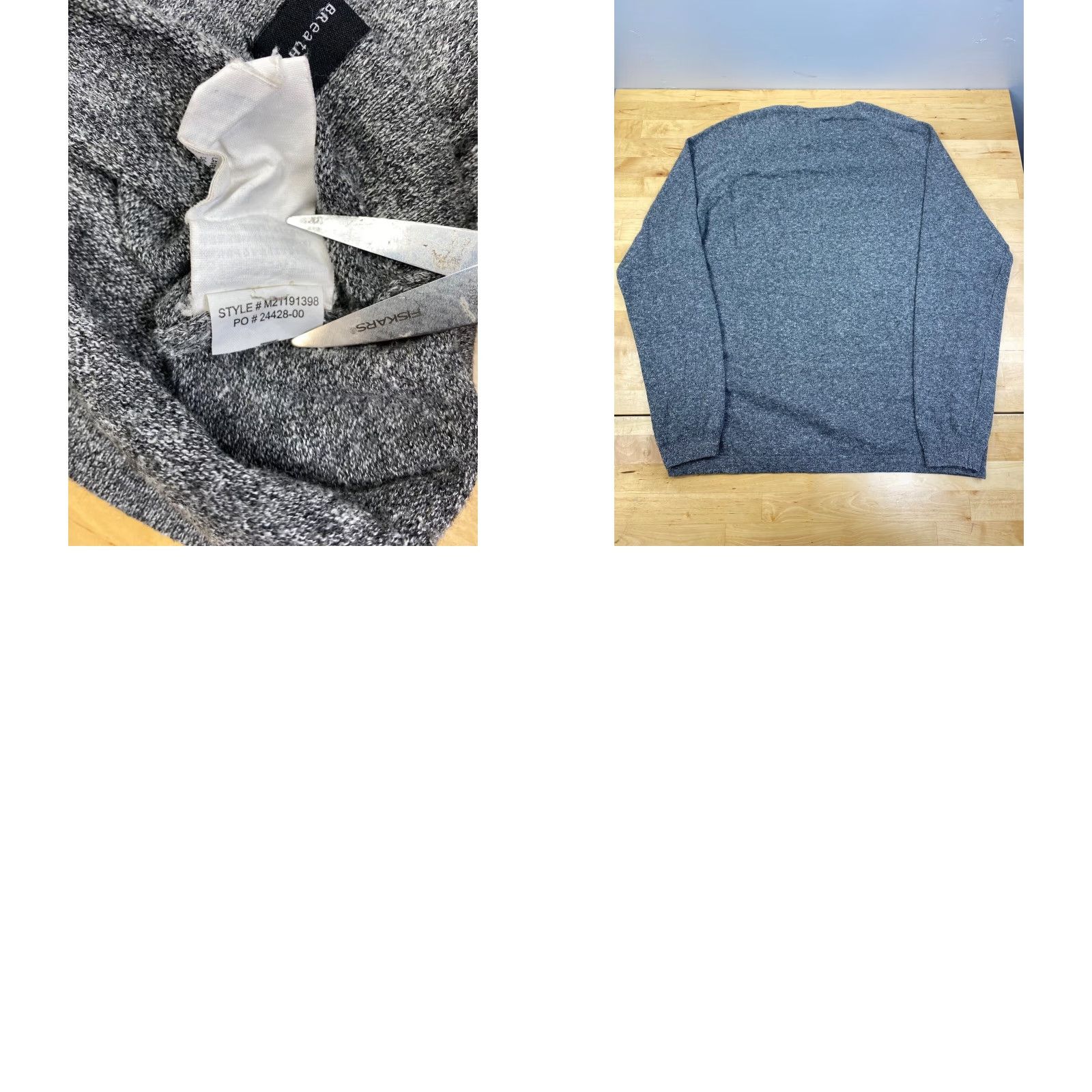 Prana prAna Kaola Crew Sweater Mens M Gray Casual Travel Outdoor Pullover 10039 Size US M / EU 48-50 / 2 - 8 Thumbnail