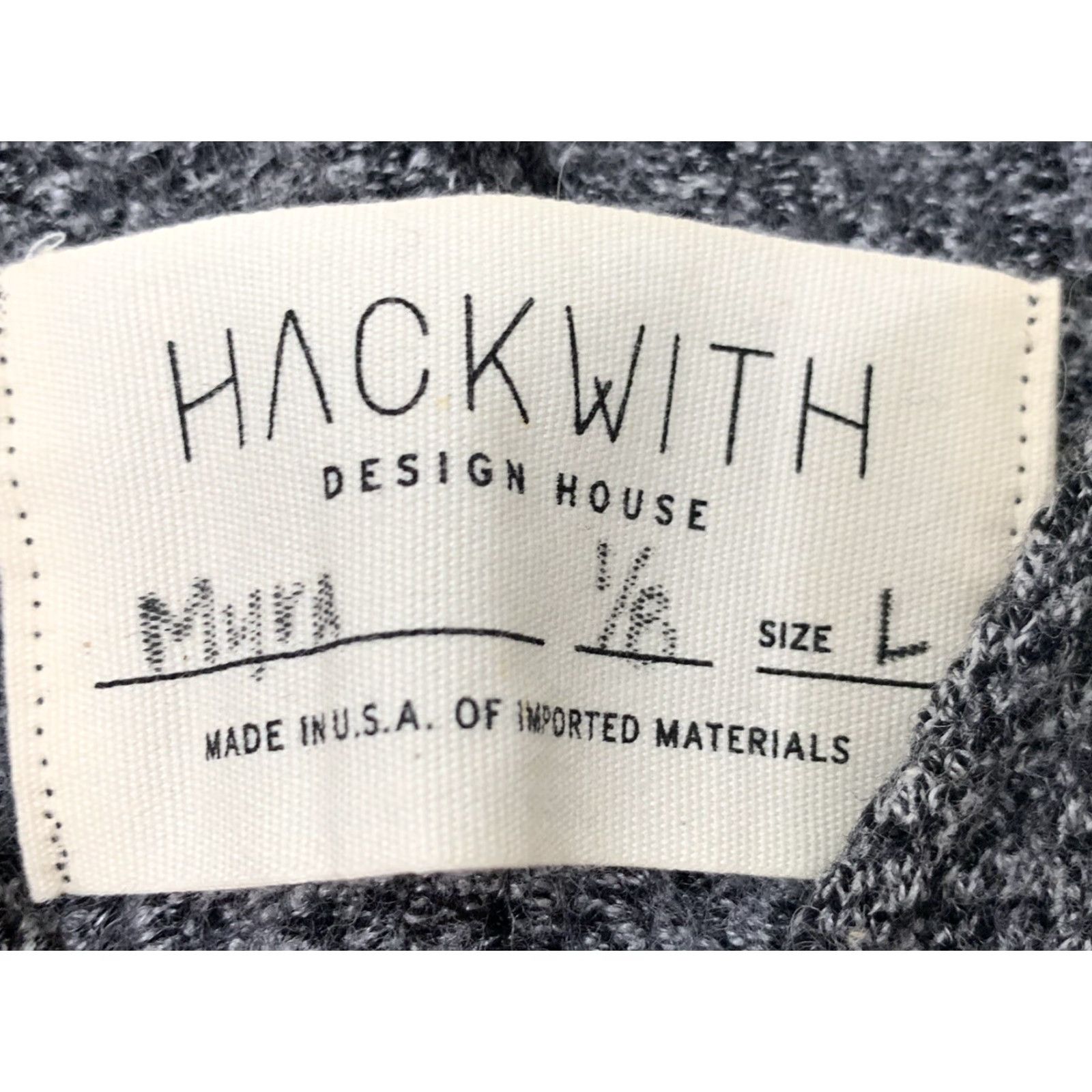 Vintage VINTAGE Hackwith Design House Women's Sweater Dress Short L Gray Pockets Made in USA Size L / US 10 / IT 46 - 4 Thumbnail