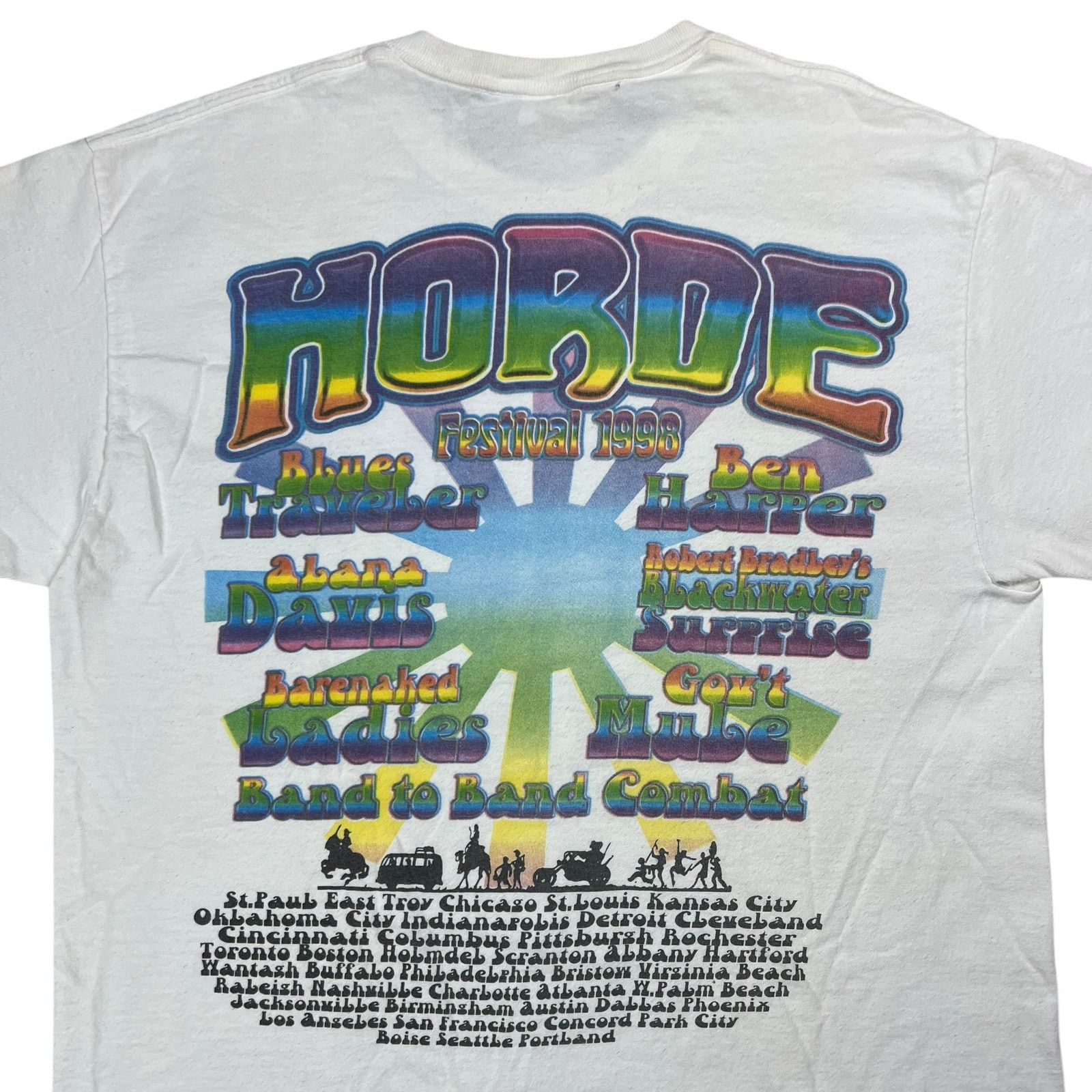 Band Tees × Delta × Vintage Vintage 1998 HORDE Festival Gov’t Mule band tee (L) Size US L / EU 52-54 / 3 - 8 Thumbnail