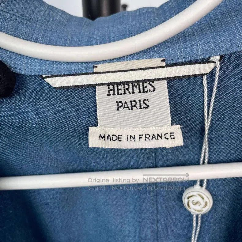 Hermes Hermes Blue Silk Bathrobe Size XS / US 0-2 / IT 36-38 - 4 Thumbnail