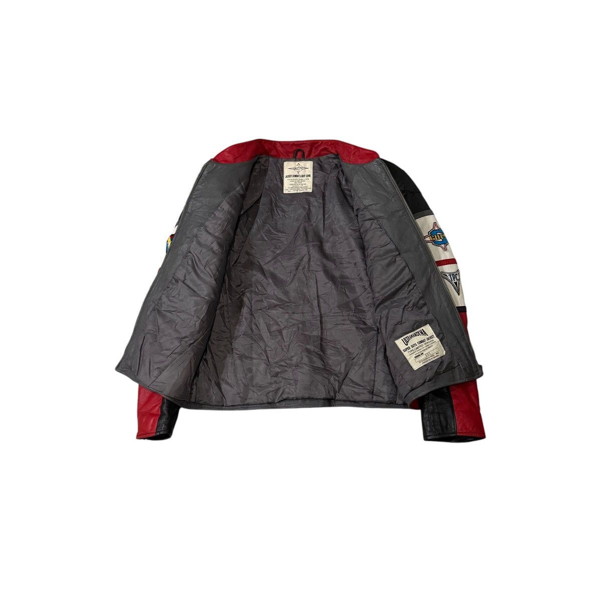 Japanese Brand Ultraman Dyna Bandai Type SG03 Combat Cowhide Leather Jacket Size US L / EU 52-54 / 3 - 20 Thumbnail