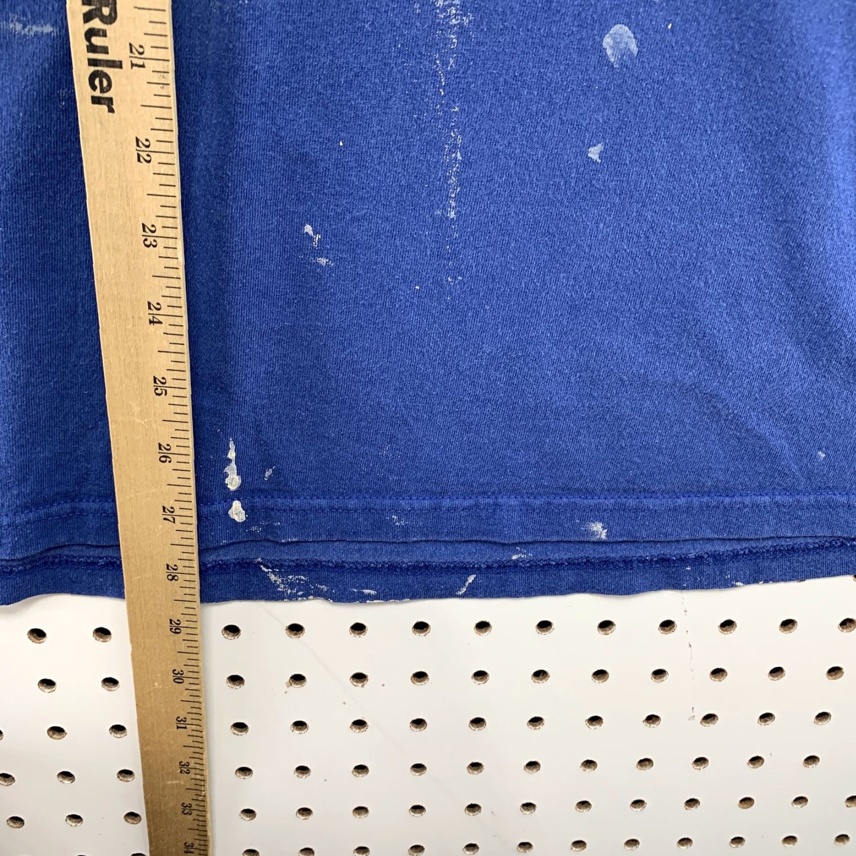 Nike VINTAGE 90s Nike Essential Swoosh Shirt Mens 2XL Blue Distressed Cotton T-Shirt Size US XXL / EU 58 / 5 - 5 Thumbnail