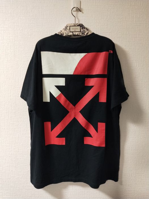 off white split tee