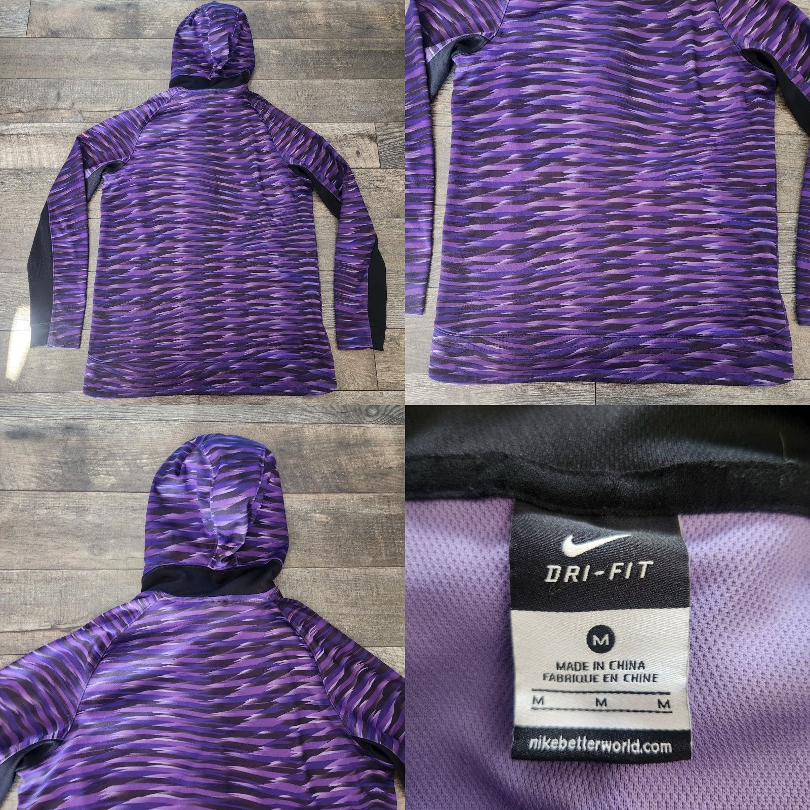Nike Nike KD Track Jacket Klutch Hyper Elite Mens Medium Geometric Purple Zip Suns Mens Sportwear Hoodie Jacket Size US M / EU 48-50 / 2 - 8 Thumbnail