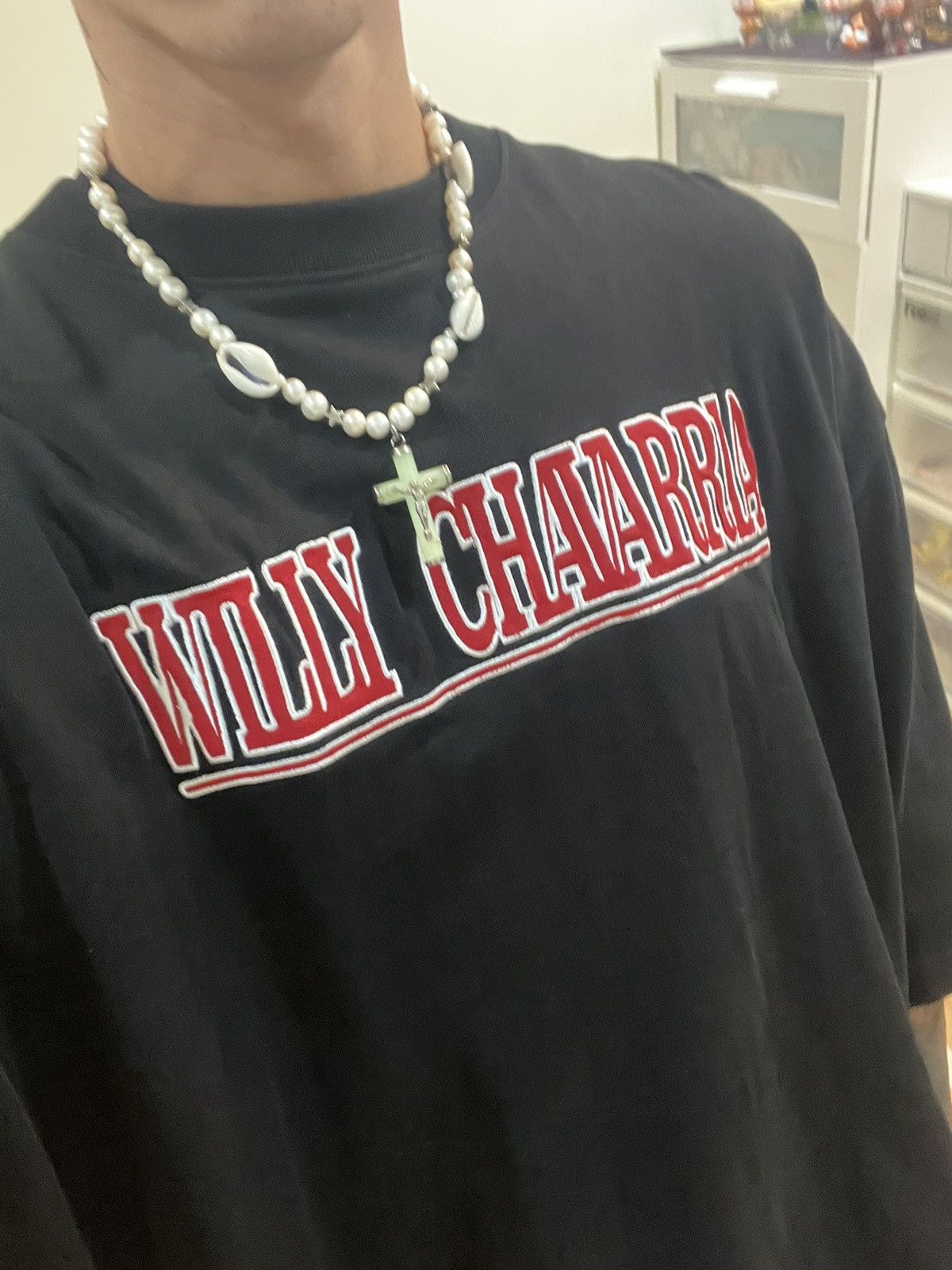 Willy Chavarria WILLY CHAVARRIA Oversized Logo T-Shirt Black M Rare Size US M / EU 48-50 / 2 - 6 Thumbnail