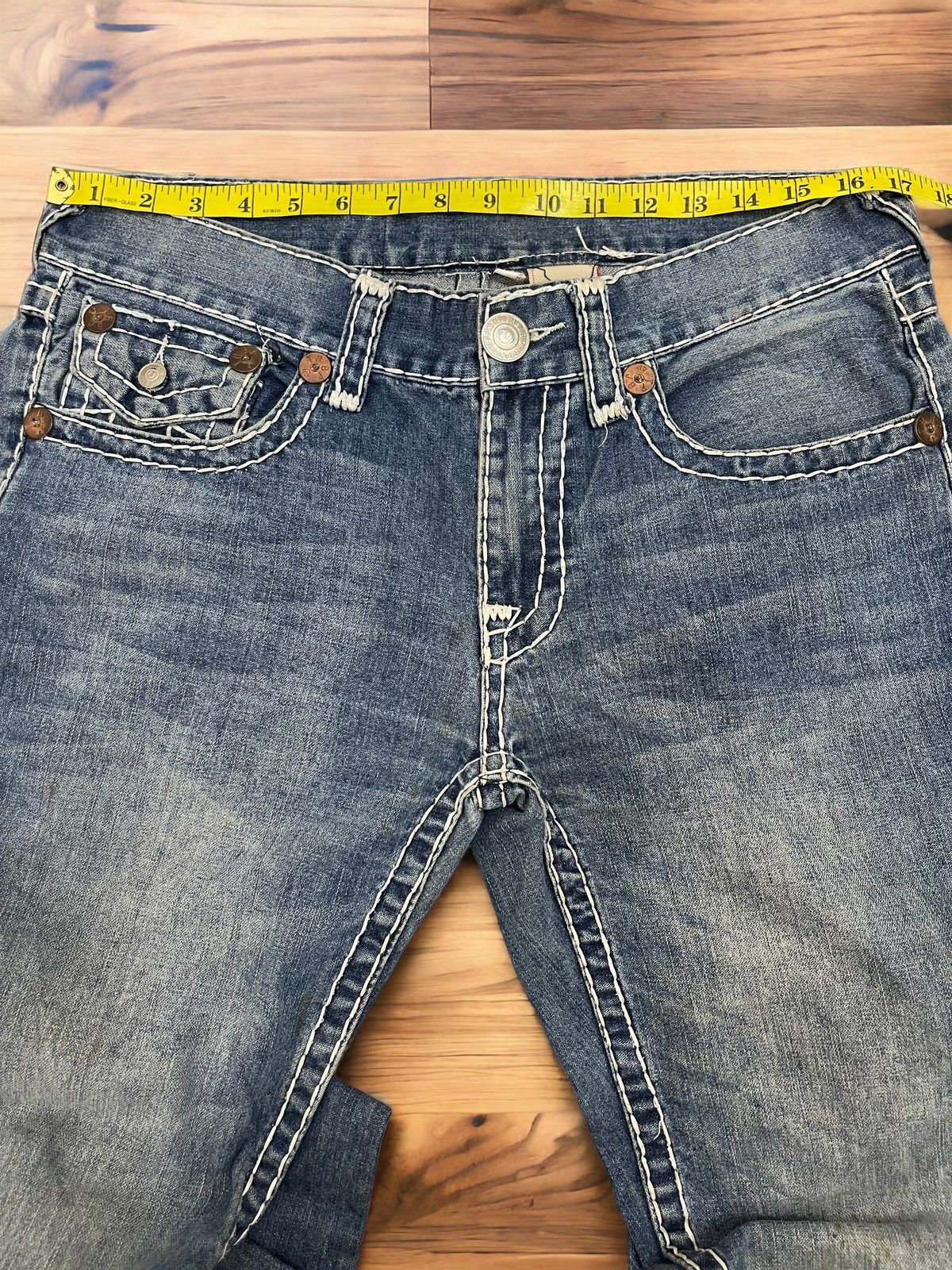 True Religion × Vintage Rare Distressed True Religion Jeans Size 34 Joey Super T Size US 34 / EU 50 - 3 Thumbnail