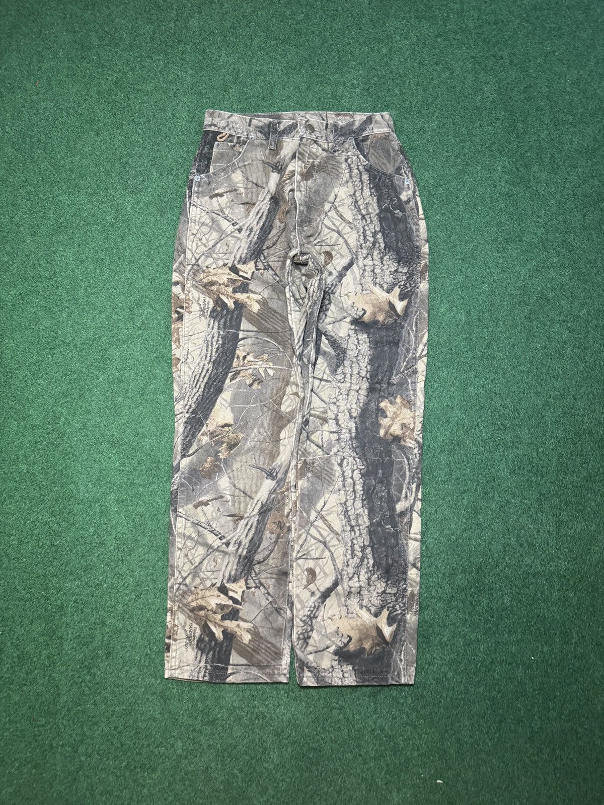 Realtree Vintage 90s Realtree Hardwoods 20-200 Camo Wrangler Pants Size US 28 / EU 44 - 1 Thumbnail