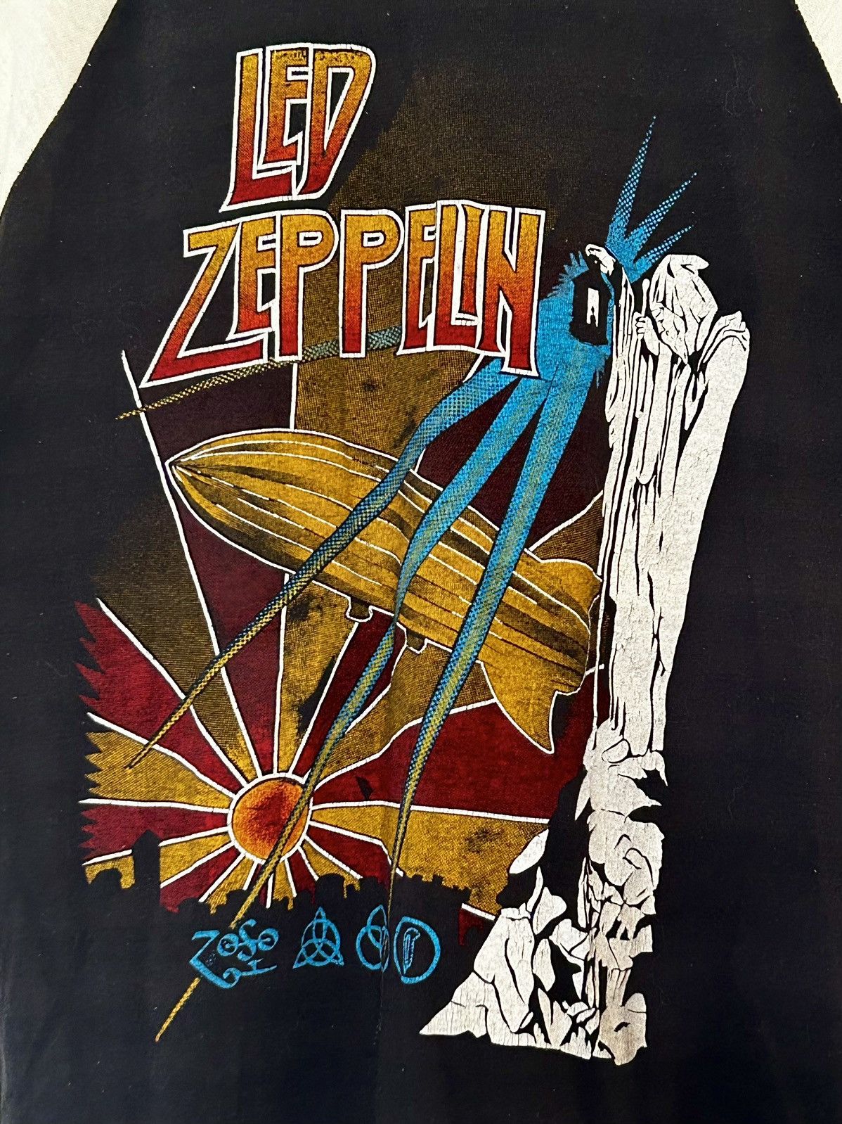 Vintage Vintage 1970’s Led Zeppelin Raglan Size US M / EU 48-50 / 2 - 6 Thumbnail