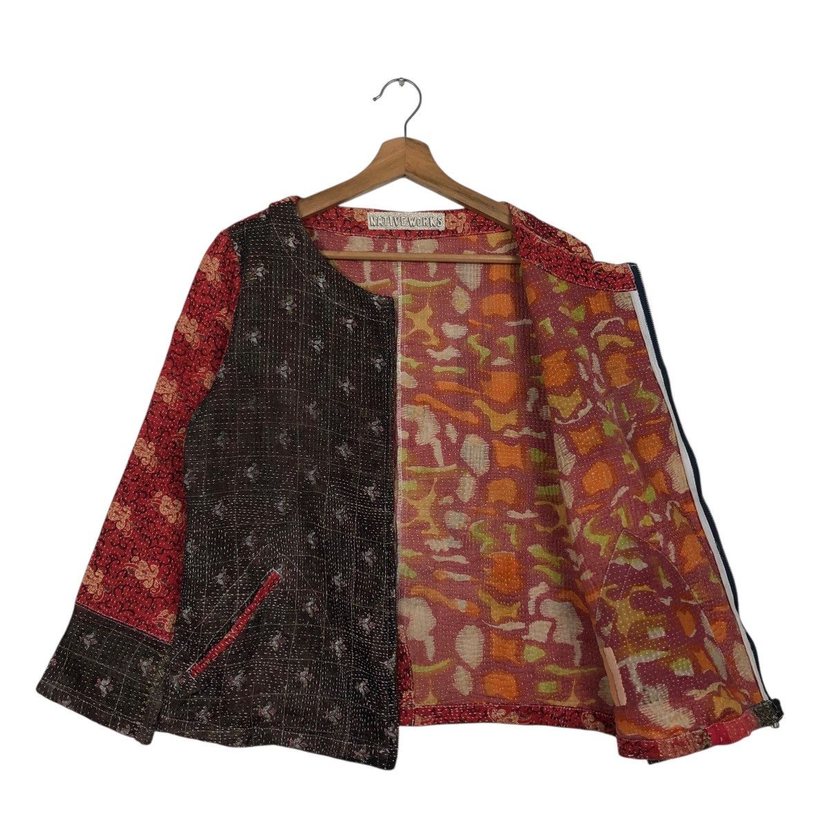 Japanese Brand Native Works Reworked Patchwork Quilted Jacket Size M / US 6-8 / IT 42-44 - 12 Thumbnail