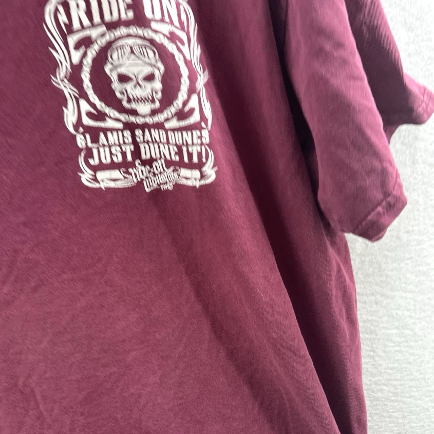 Gildan Glamis Shirt Desert Mechanic Skull XL Mens Ride On Industries Distressed Size US XL / EU 56 / 4 - 5 Thumbnail