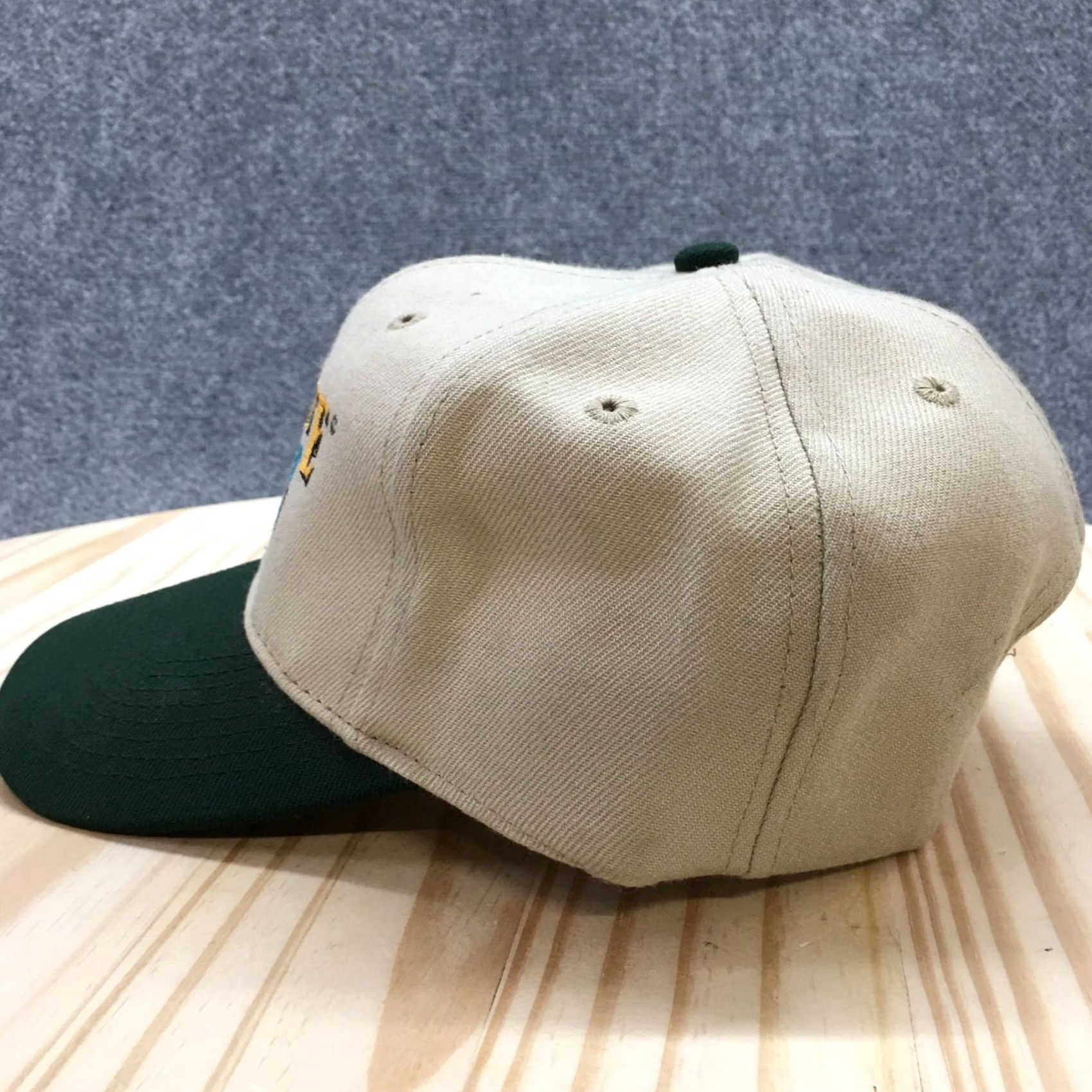 Vintage OTTO Baseball Hat Mens Beige OS Curved Brim Embroidered Logo Nutri Phite Biagro Size ONE SIZE - 6 Thumbnail