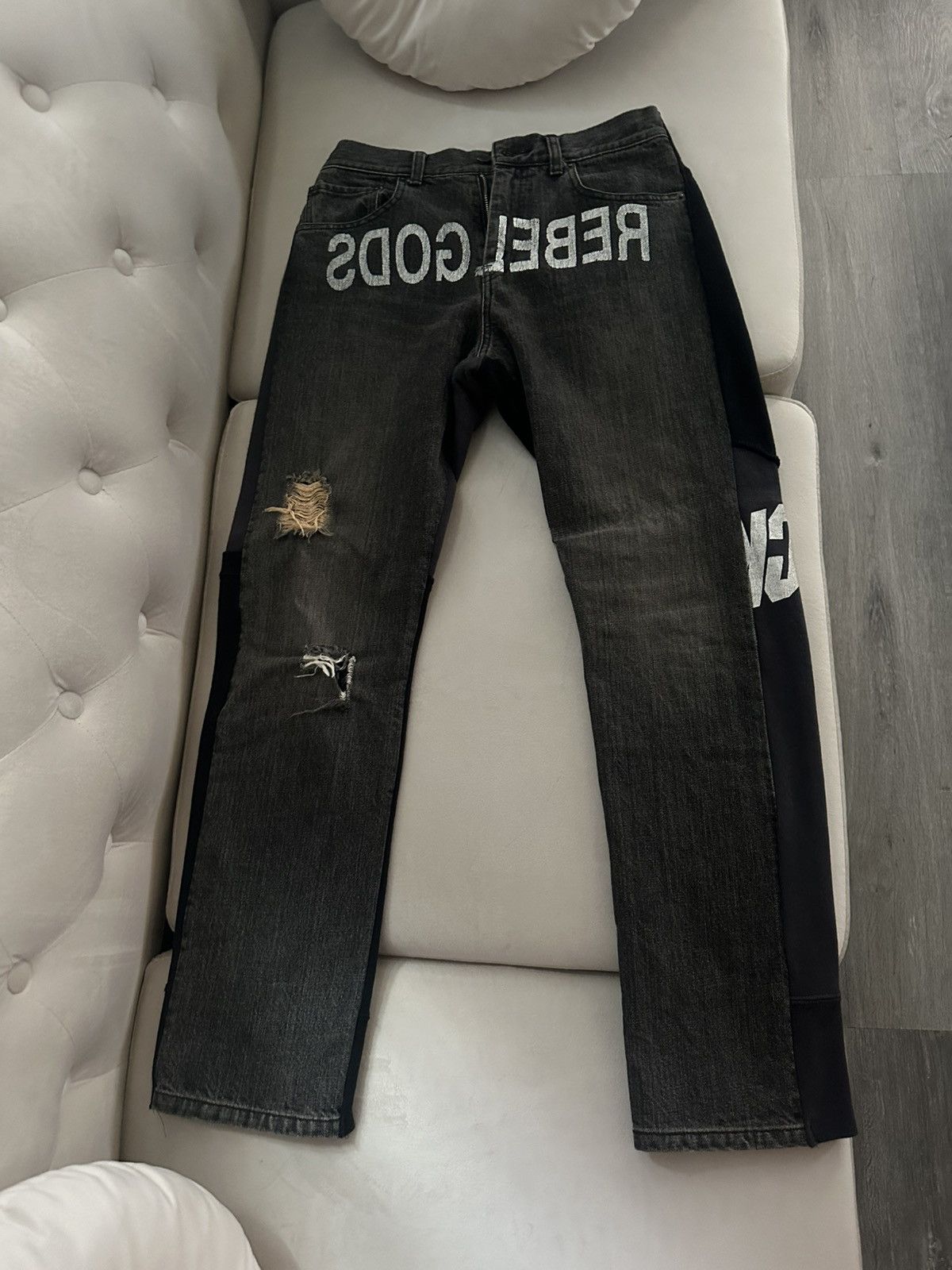 Undercover AWO2 REBELGODS Hybrid Denim Sweatpants