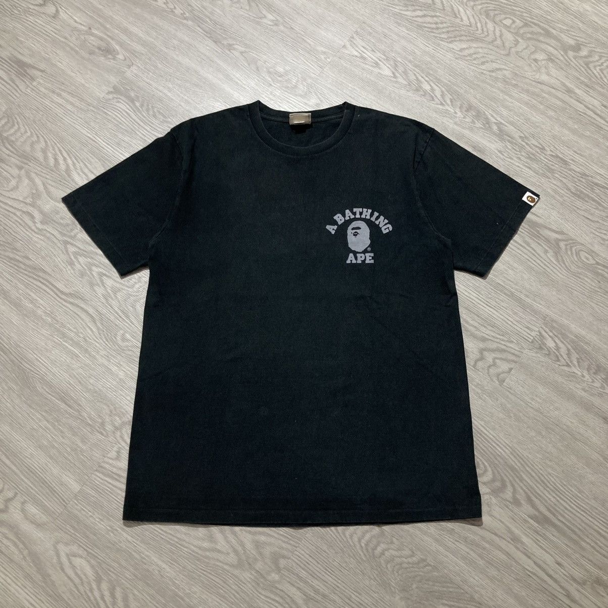 Bape Bape A Bathing Ape College Logo “Together Strong” Tee Black Size US XL / EU 56 / 4 - 1 Thumbnail