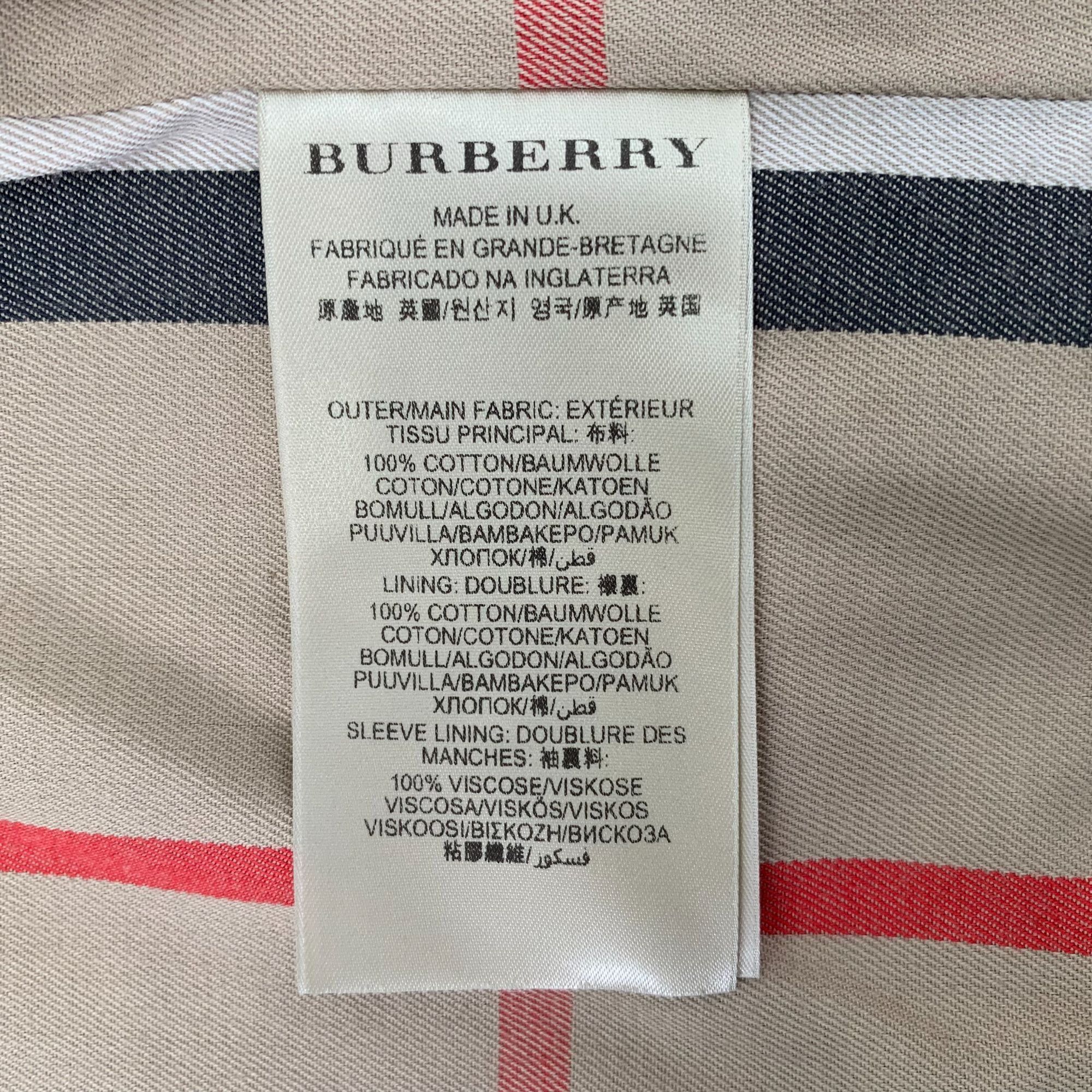 Burberry Burberry Black Cotton Double-Breasted Trench Coat With Belt Size S / US 4 / IT 40 - 5 Thumbnail