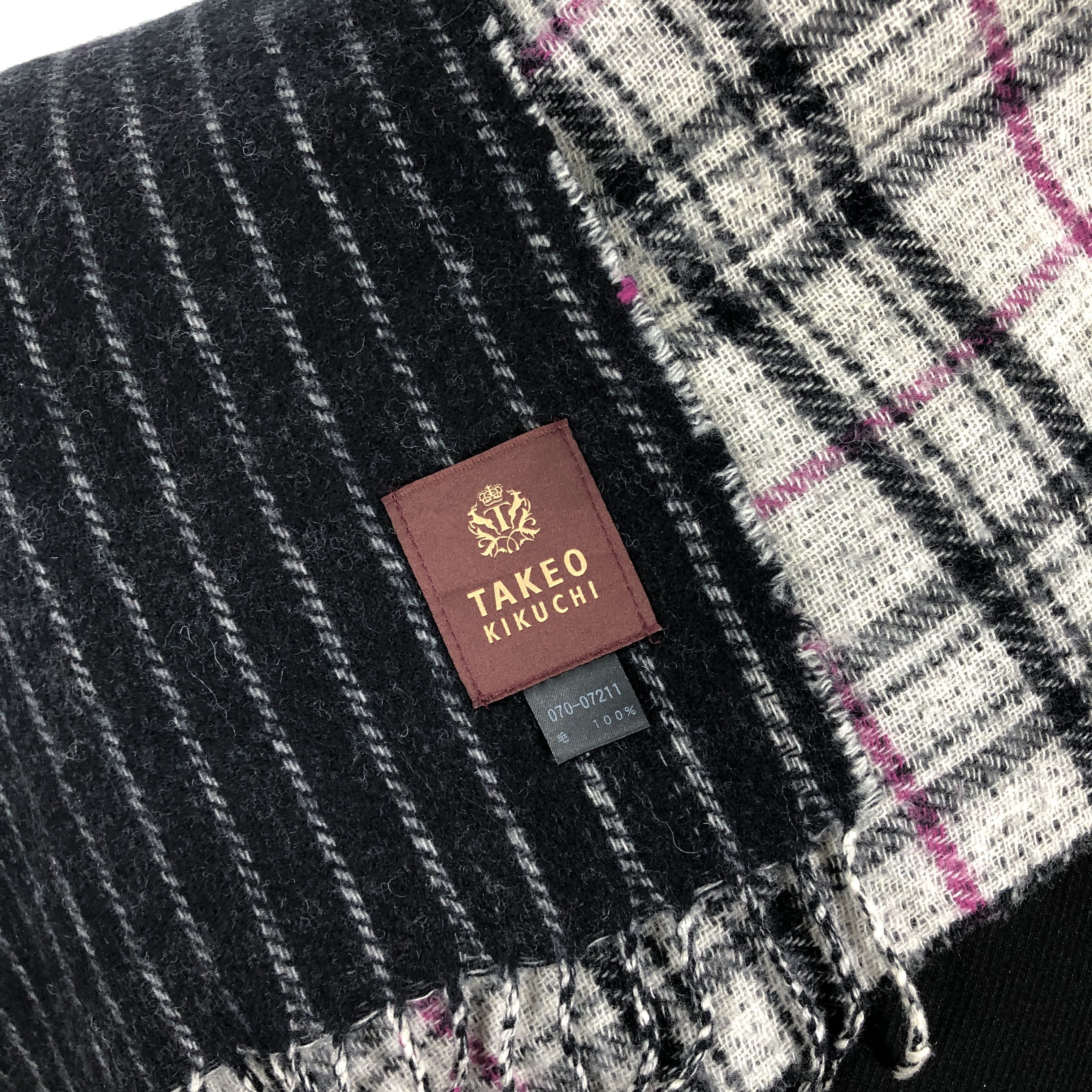 Takeo Kikuchi Vintage Takeo Kikuchi Scarf Muffler MF077 Size ONE SIZE - 3 Thumbnail