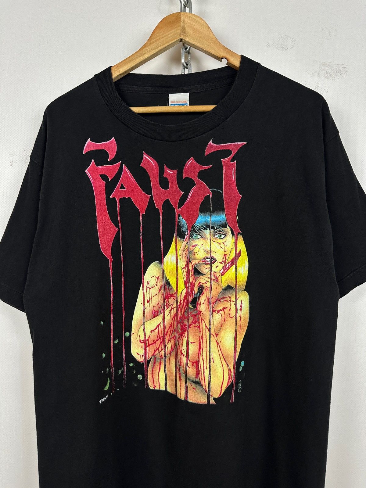 Vintage Vintage Faust Love Of The Damned Graphic Horror Comic Shirt Size US L / EU 52-54 / 3 - 4 Thumbnail