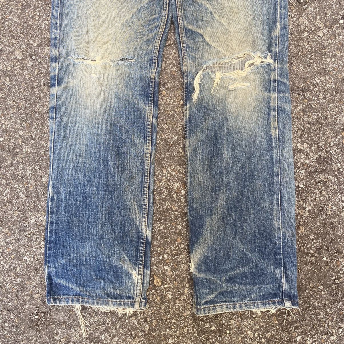 Levi's Vintage Levis 503-0217 Ripped Denim Distressed Rusty Jeans Size US 31 - 2 Thumbnail