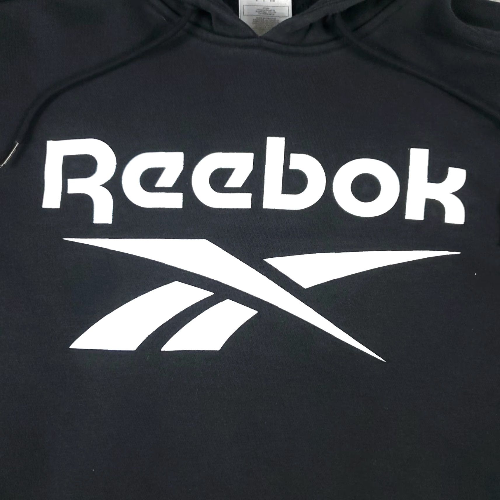 Reebok Reebok Hoodie Mens Medium Black Casual Pullover Sweatshirt Fleece Size US M / EU 48-50 / 2 - 2 Thumbnail