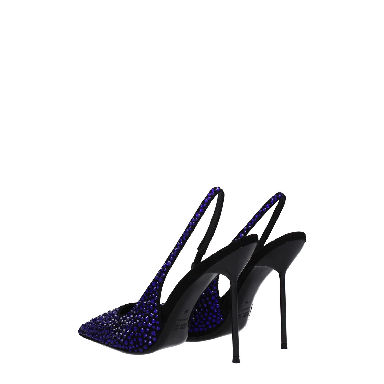 Paris Texas ob1o1e1124 Suede Sandals in Black/Topaz Size US 11 / IT 41 - 4 Thumbnail