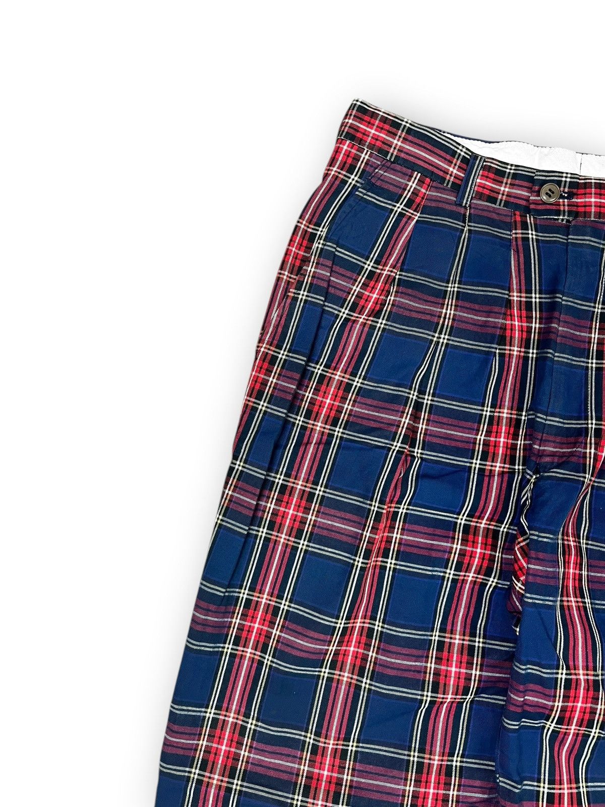 Kenzo 90a Kenzo Japan Plaid Vintage Double Pleated Trousers Size US 30 / EU 46 - 6 Thumbnail