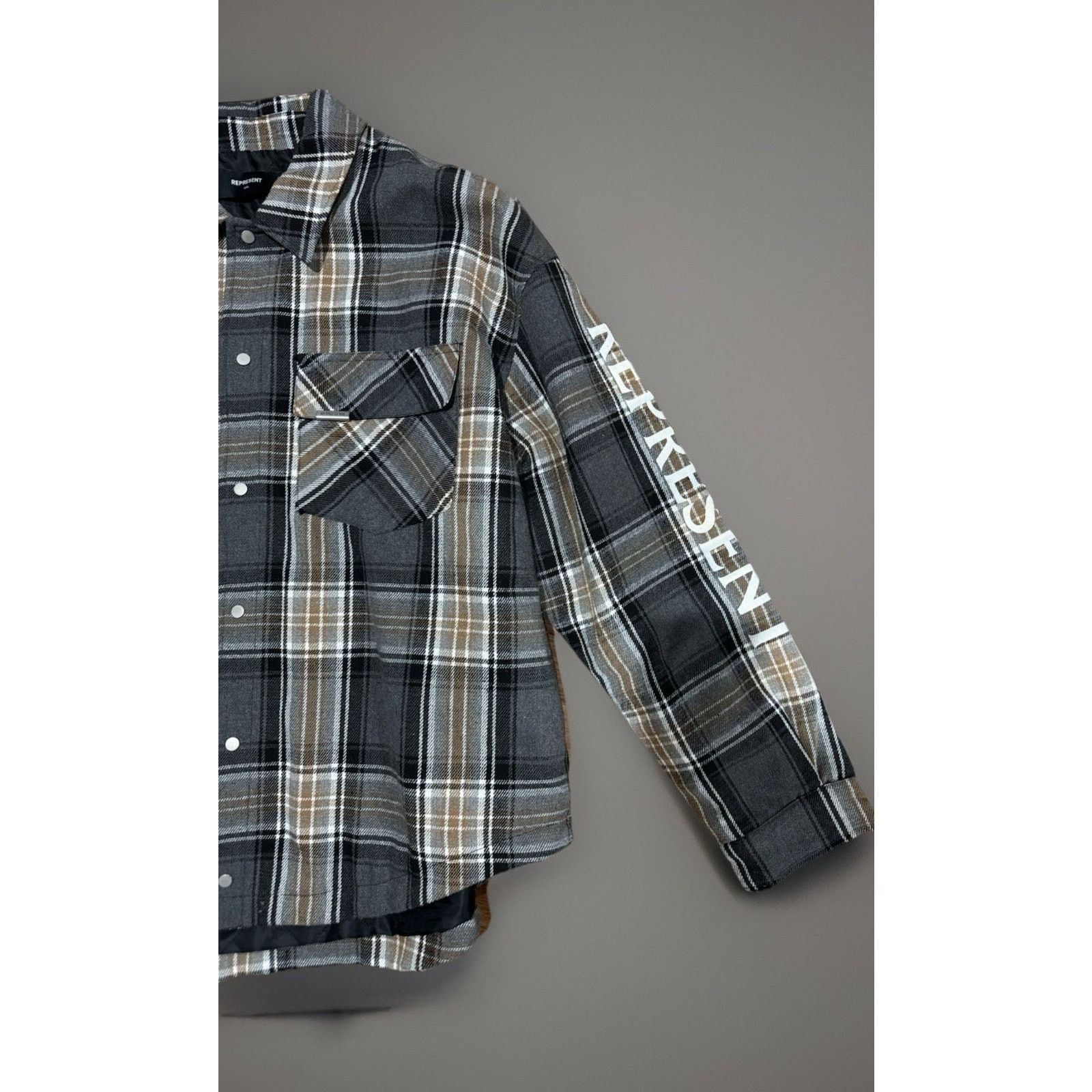 Represent Clo. Represent Quilted Flannel Long Sleeve Shirt Jacket Size 2XL Size US XXL / EU 58 / 5 - 2 Thumbnail