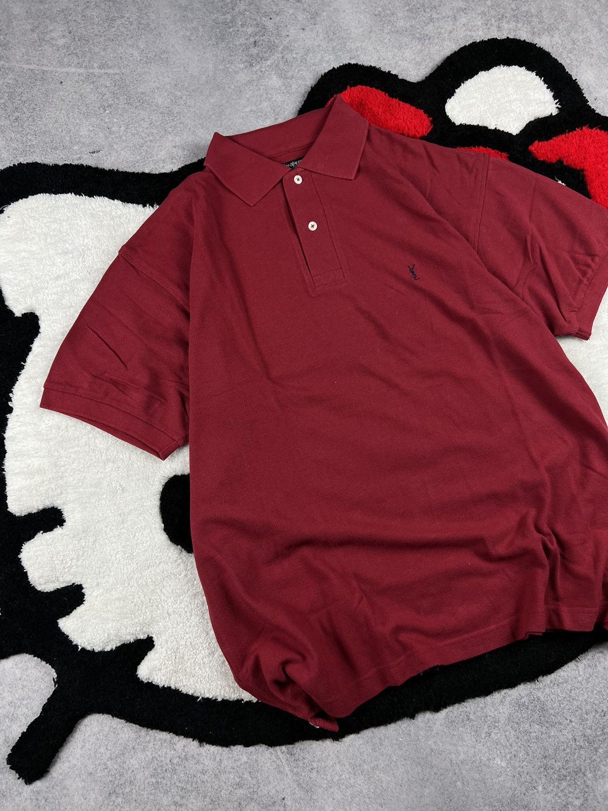 Yves Saint Laurent YSL Vintage 90s Yves Saint Laurent Old Money Casual Y2K Polo Size US XL / EU 56 / 4 - 2 Thumbnail