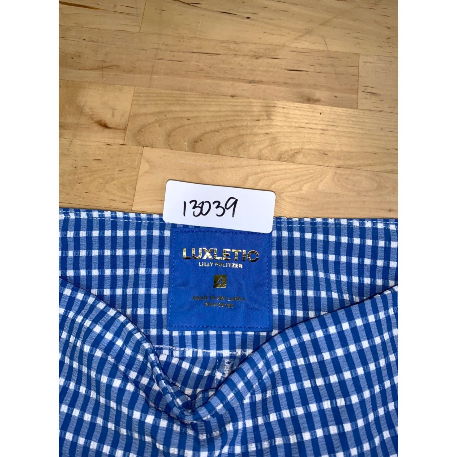 Lilly Pulitzer Lilly Pulitzer Luxletic Pants Women 4 Blue Check Pullon Ankle Casual Blue 4 Womens Pants Ankle Casual Lilly Pulitzer Luxletic Ladies Pants 90s? Size 27" / US 4 / IT 40 - 2 Thumbnail