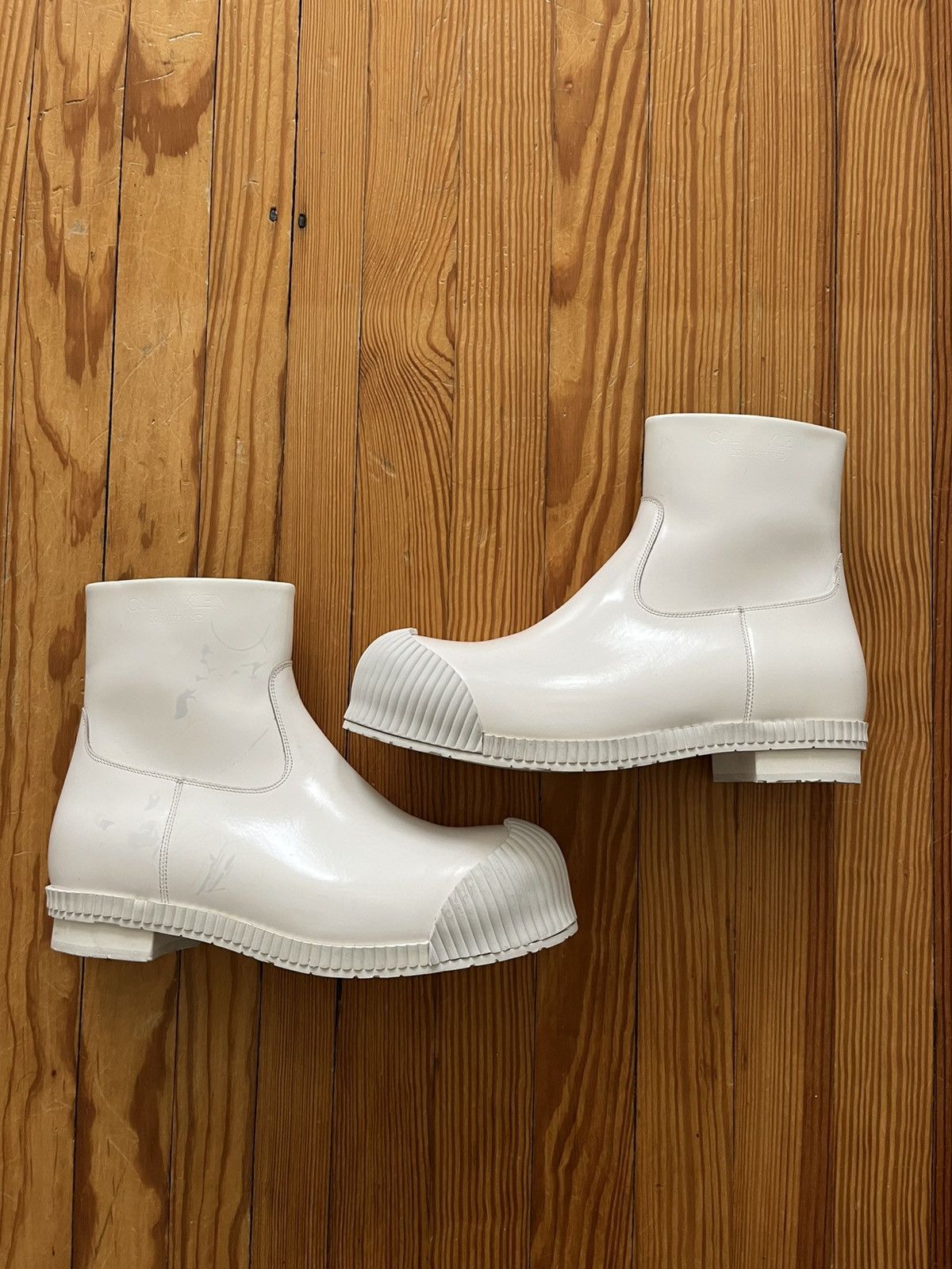 Calvin Klein 205W39NYC × Raf Simons Calvin Klein 205w39nyc Fireman Bunny Boots White RAF Simons Size US 11 / EU 44 - 1 Thumbnail