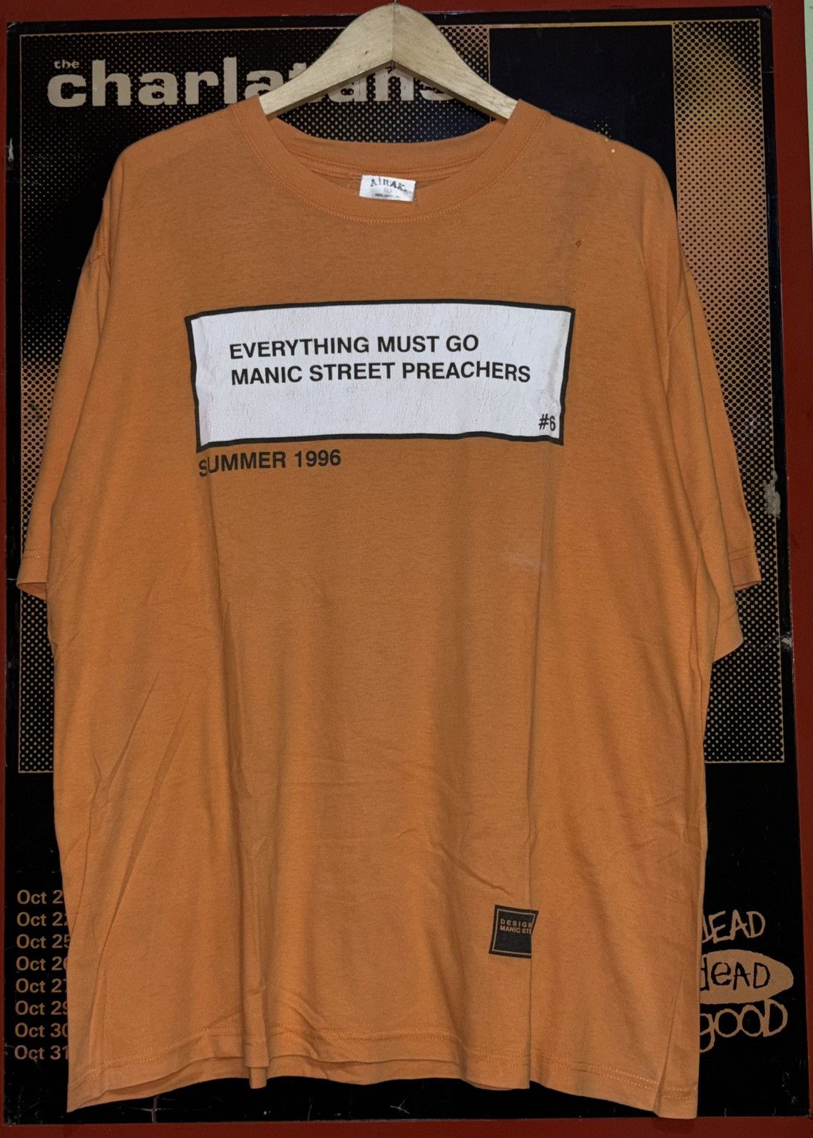 Band Tees VINTAGE 90s MANIC STREET PREACHERS SHIRT BRITPOP Size US L / EU 52-54 / 3 - 1 Thumbnail