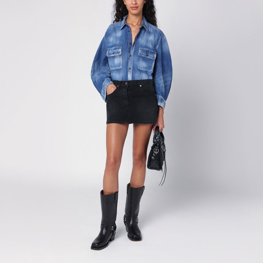Dsquared2 o1d2blof0824 Denim Shirts in Blue Size S / US 4 / IT 40 - 2 Thumbnail