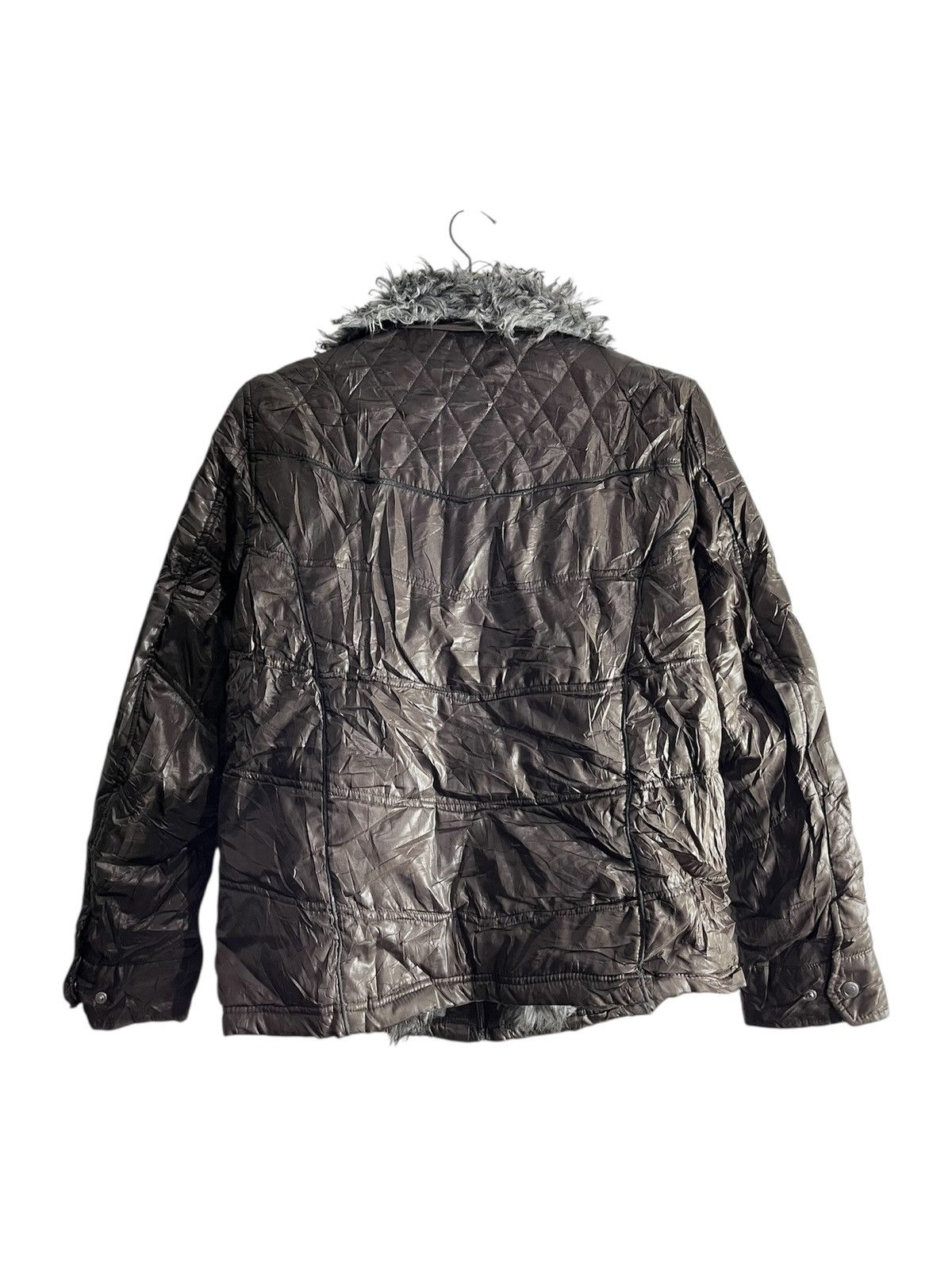 Le Grande Bleu (L.G.B.) spinach faux fur puffer jacket Size US M / EU 48-50 / 2 - 2 Thumbnail