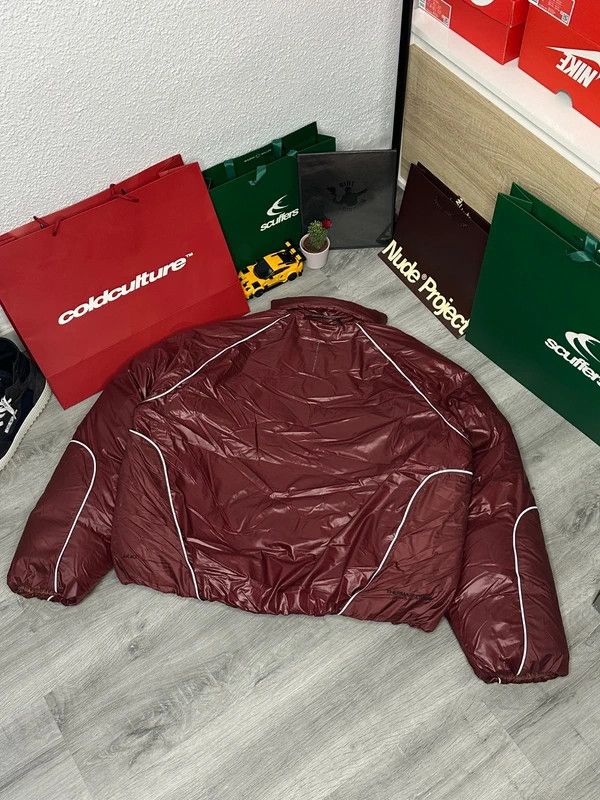 Nike Nike Tech Bubble Jacket – Unreleased Burgundy Sample Size US M / EU 48-50 / 2 - 2 Thumbnail