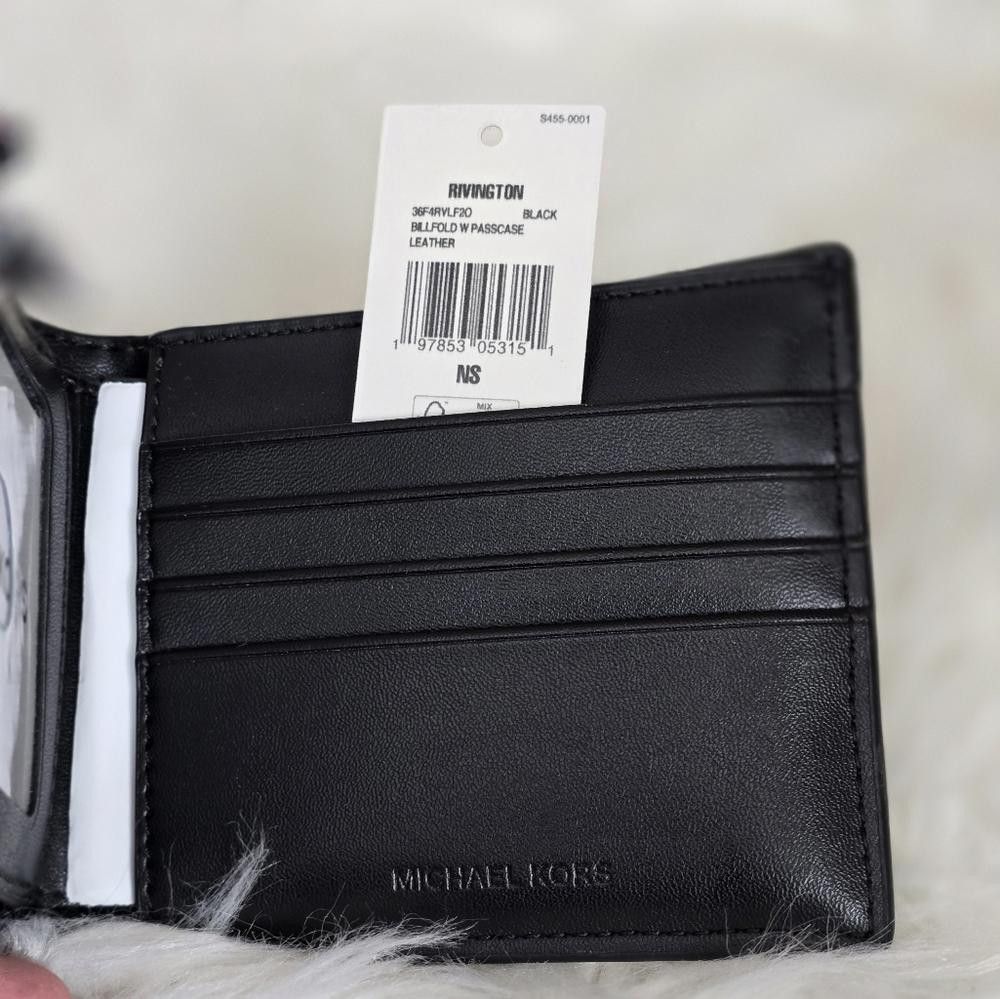 Michael Kors Michael Kors Black Wallet Size ONE SIZE - 7 Thumbnail