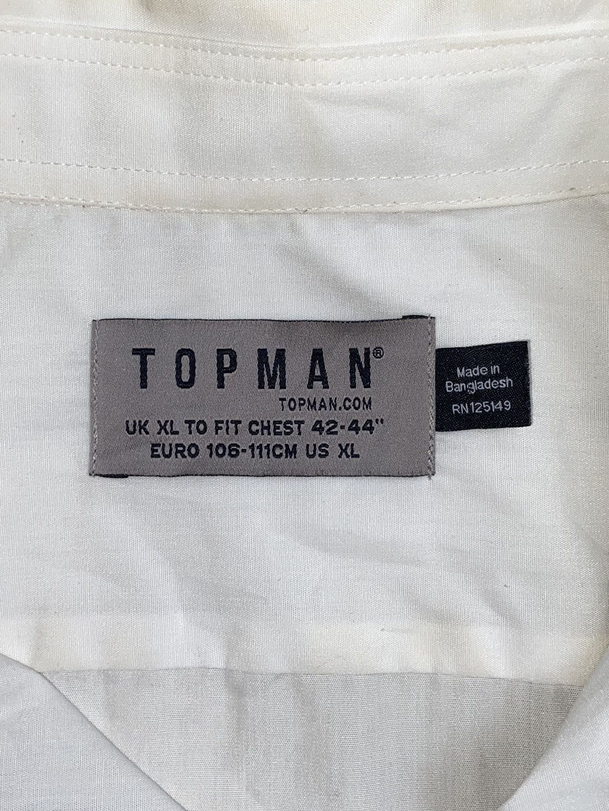 Topman TOPMAN White Shirt Size US L / EU 52-54 / 3 - 11 Thumbnail
