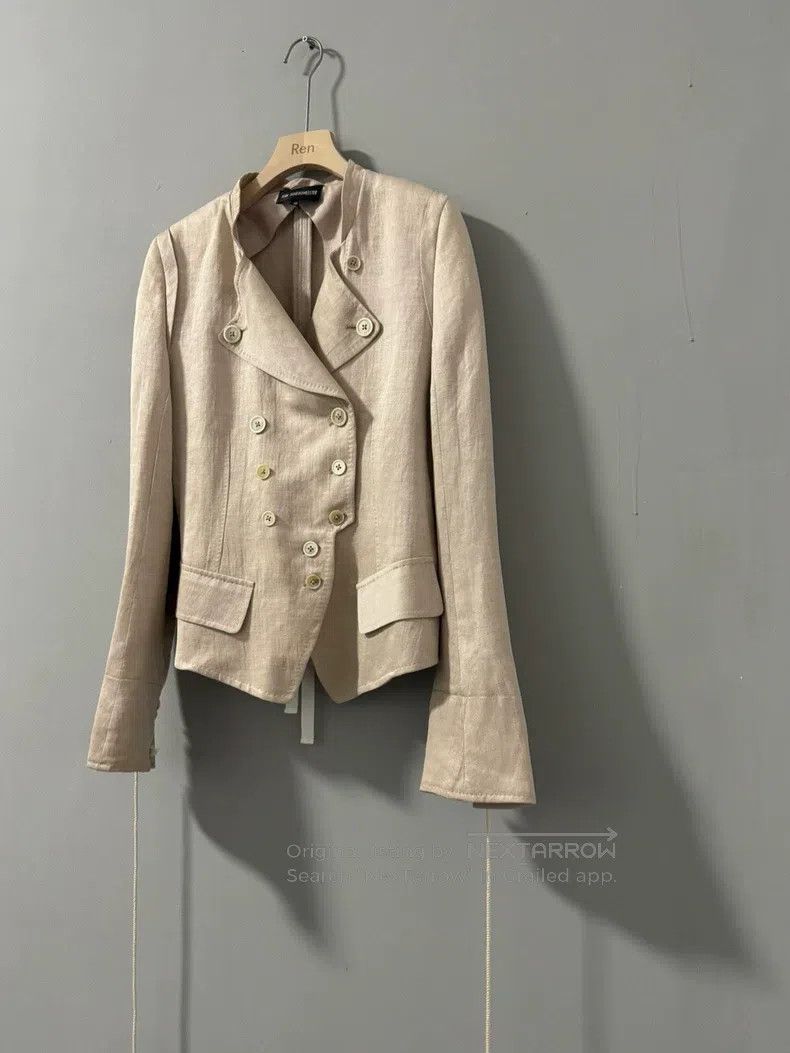 Ann Demeulemeester Ann Demeulemeester 40 Pale Pink Double-breasted Drawstring Size S / US 4 / IT 40 - 2 Thumbnail