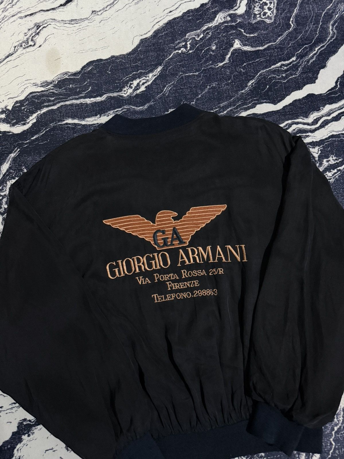 Giorgio Armani Vintage giorgio armani reversible silk jacket Size US L / EU 52-54 / 3 - 4 Thumbnail