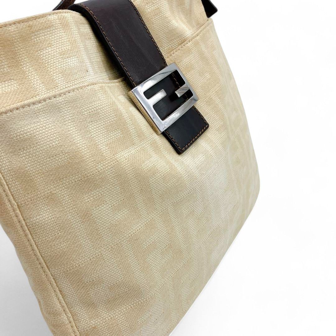 Fendi Fendi - Mamma Bucket Handbag Monogram Beige Size ONE SIZE - 4 Thumbnail