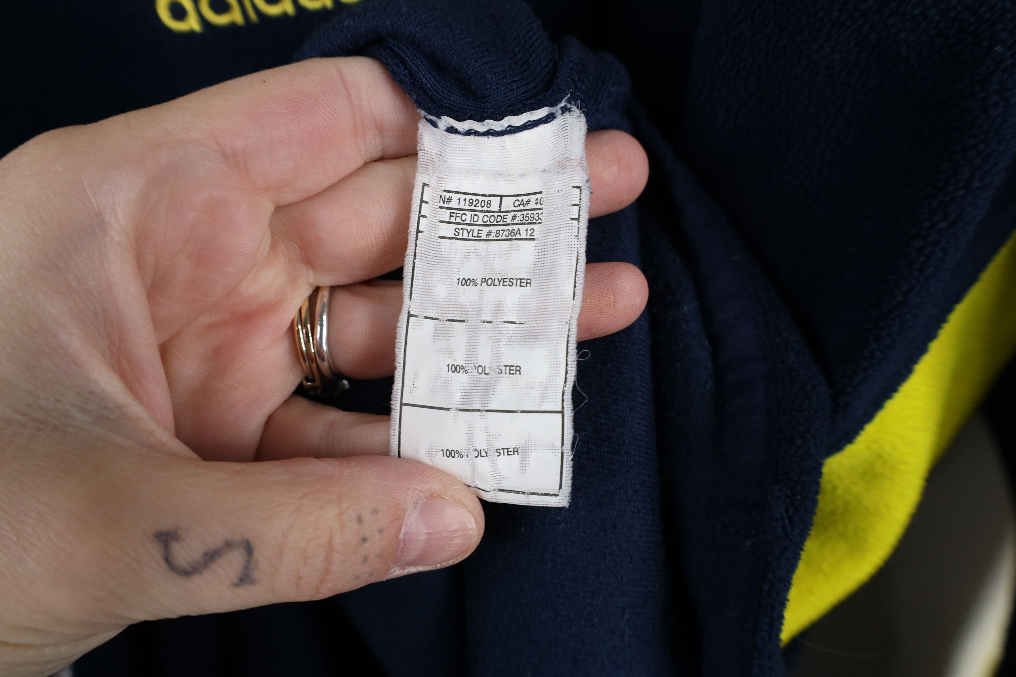 Adidas × Vintage Adidas University of Michigan Football Fleece Sweater Blue Size US XL / EU 56 / 4 - 10 Thumbnail