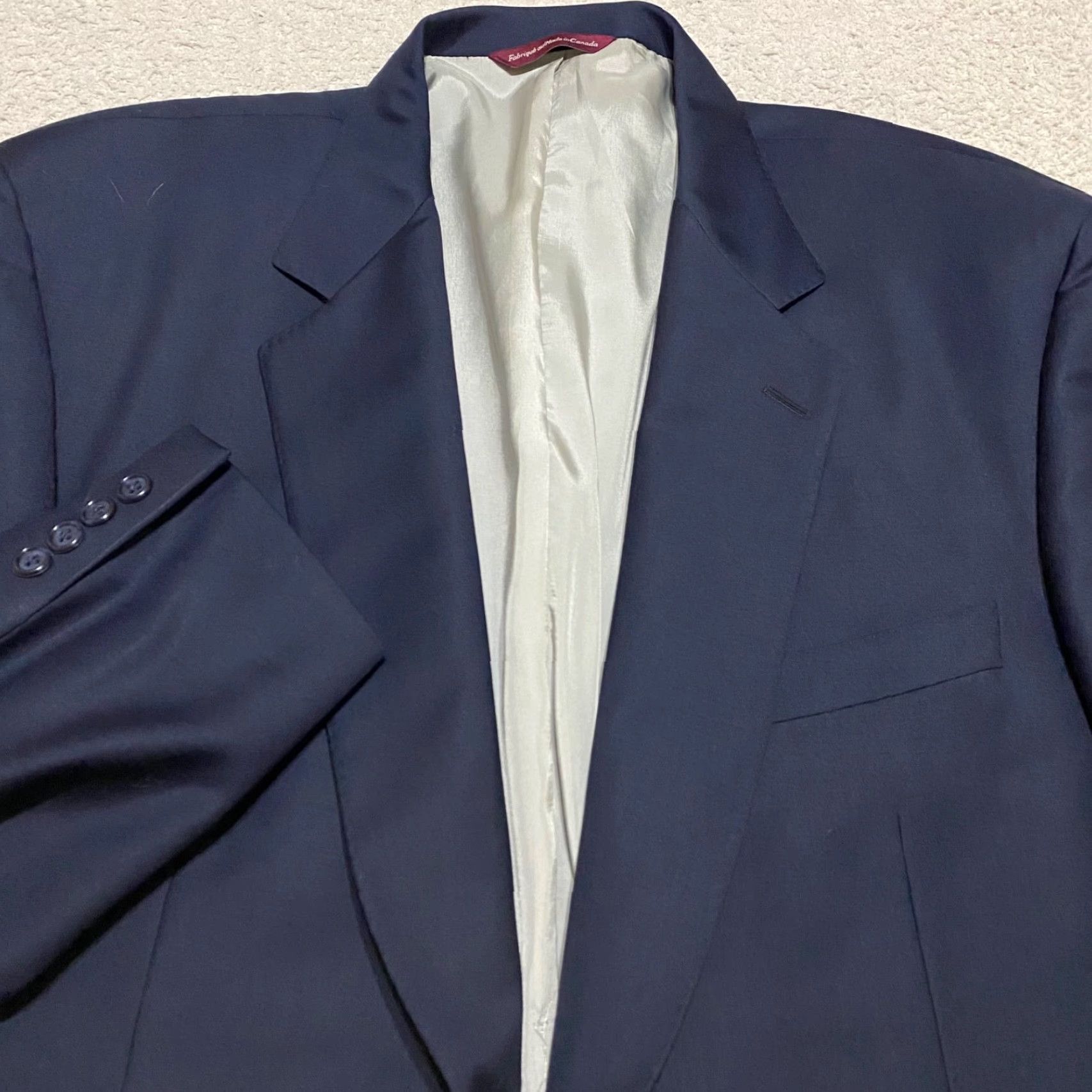 Loro Piana Loro Piana Blazer Mens 46 Long Blue 2-Button 4-Button Sleeve Wool 100% Wool Single-Breasted Front Flat Front Double-Vented Jacket Size US XXL / EU 58 / 5 - 5 Thumbnail