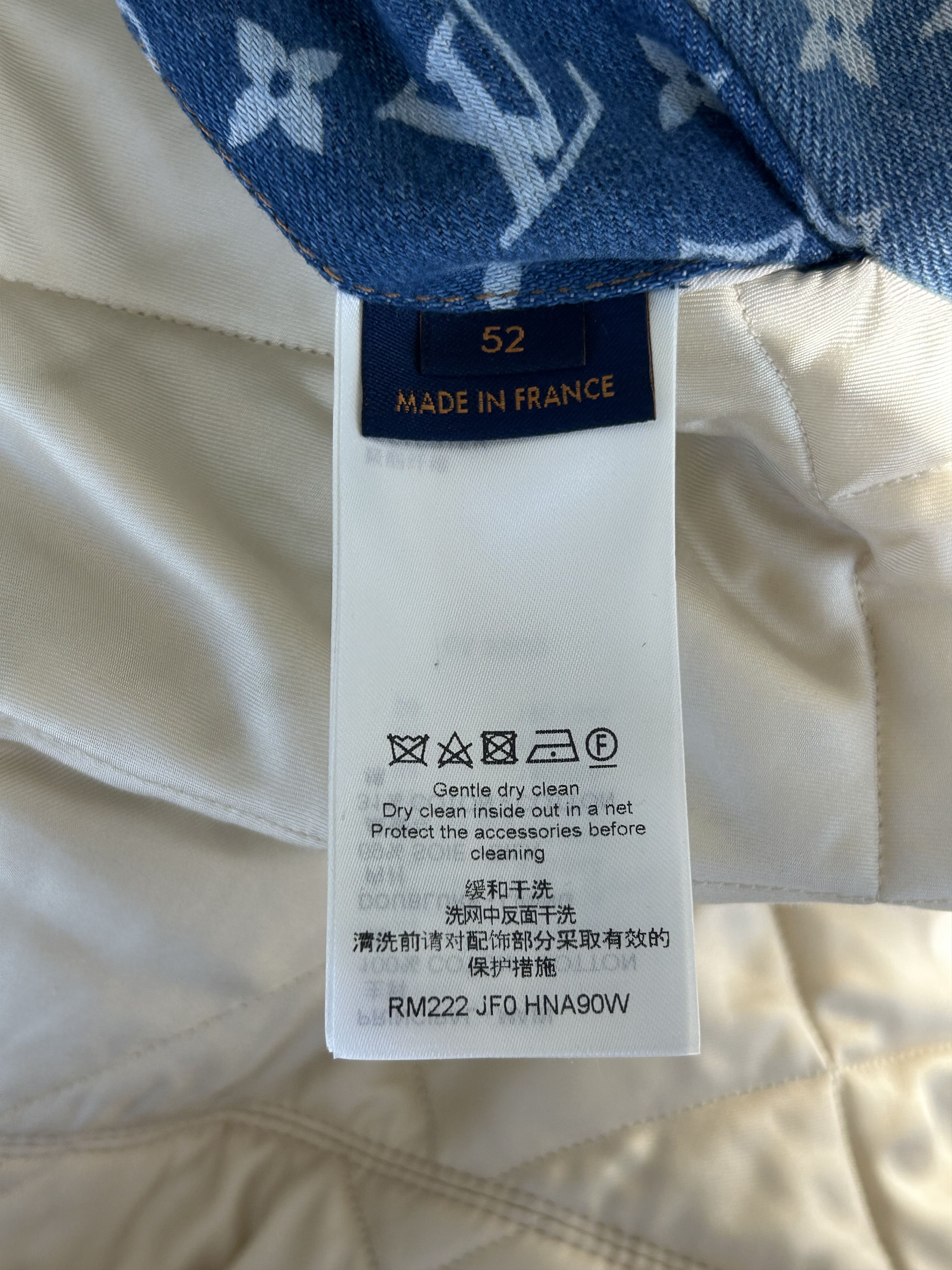 Louis Vuitton Blue Monogram Distressed Floral Workwear Jacket Size US XXL / EU 58 / 5 - 4 Thumbnail