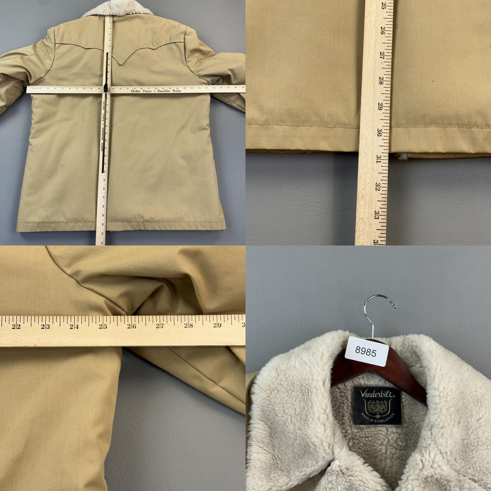 Vintage VINTAGE Vanderbilt Jacket Mens 46 Tan Sherpa Lined Western Coat Cowboy 70s Size US S / EU 44-46 / 1 - 9 Thumbnail