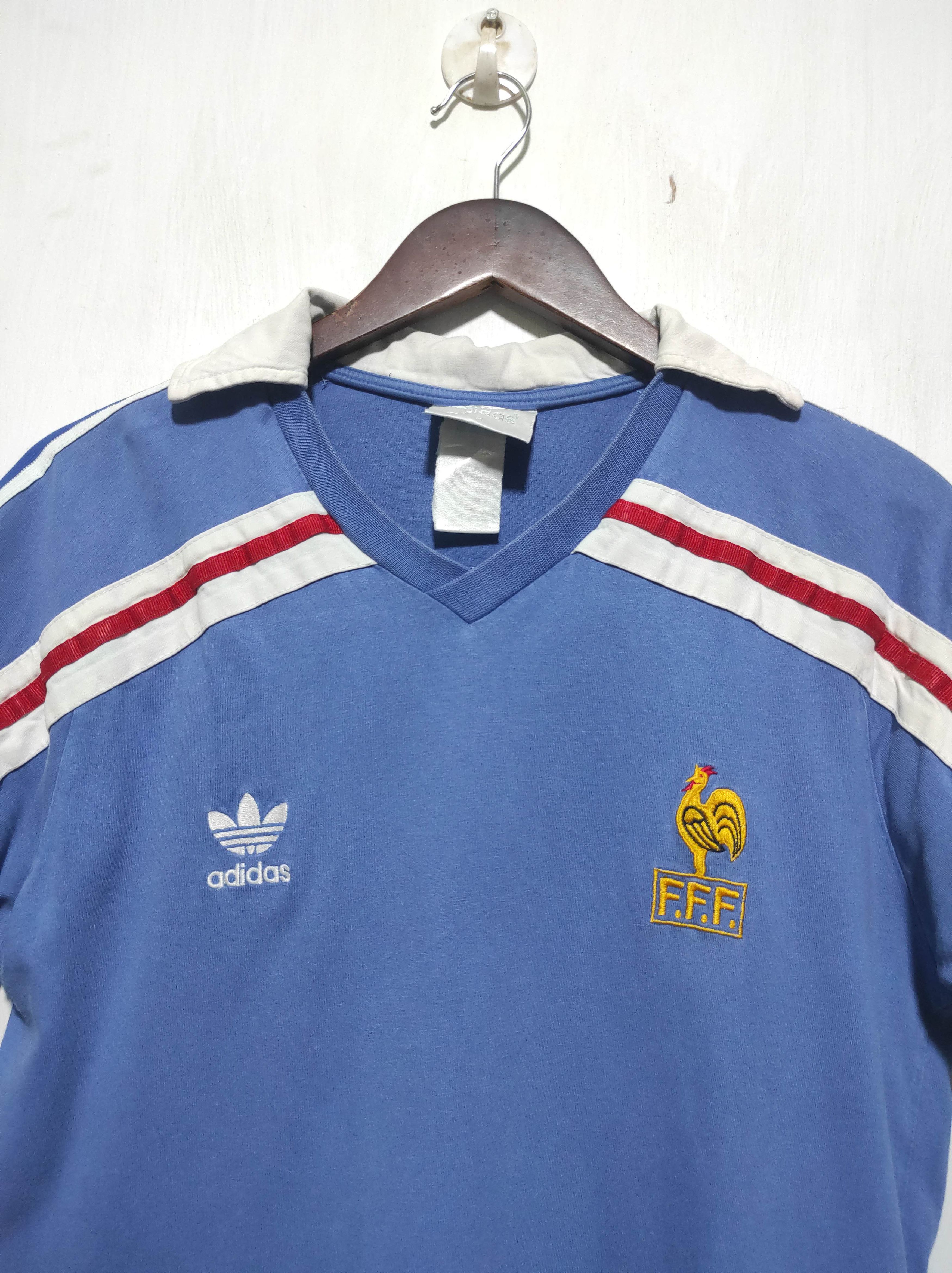 France Original 1986/1990 Adidas Home Football Shirt Medium