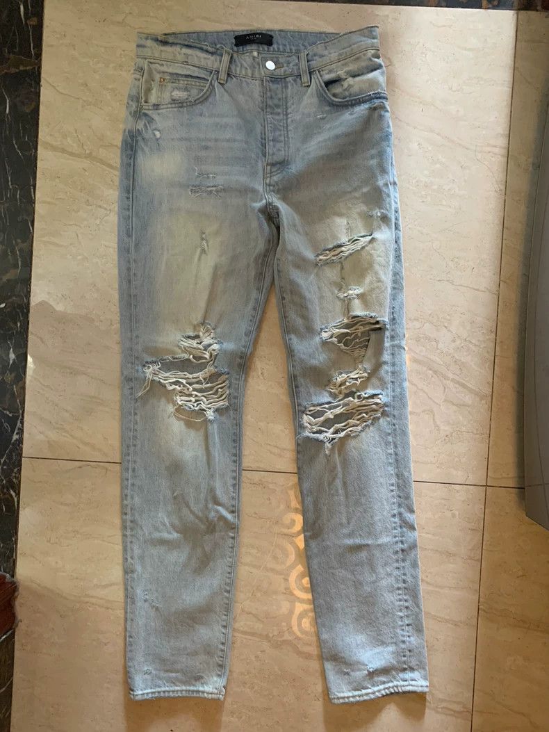 Amiri Amiri Major Destruction Denim Pants Size US 30 / EU 46 - 1 Thumbnail
