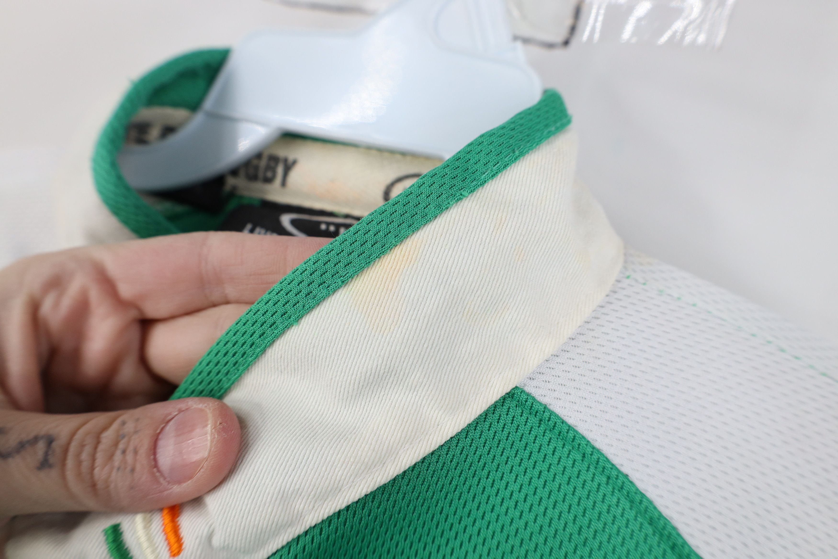 Vintage Vintage Spell Out Ireland Rugby Jersey Shirt Green Polyester Size US M / EU 48-50 / 2 - 5 Thumbnail