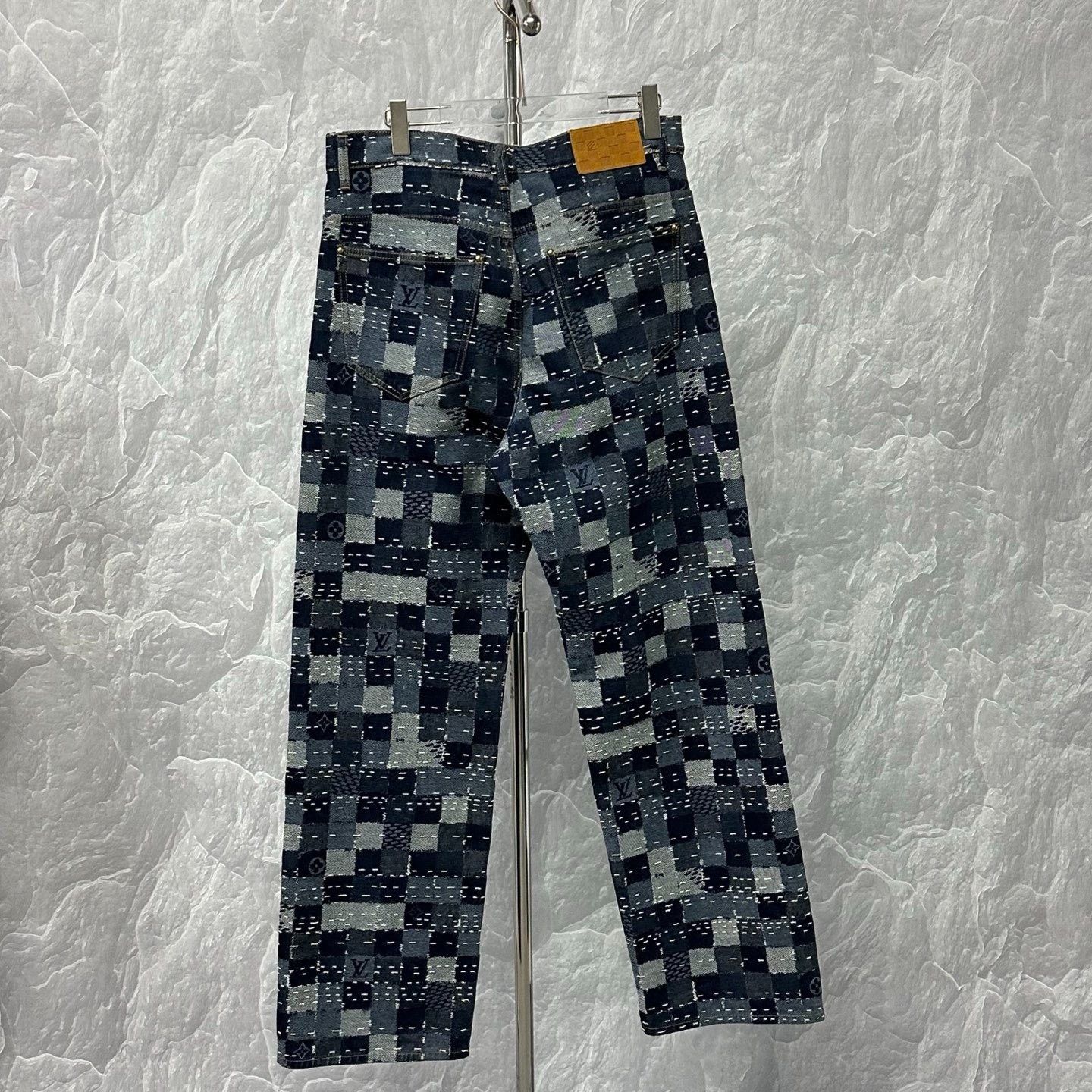 Nigo Louis Vuitton Nigo Checkerboard Denim Pants Size US 30 / EU 46 - 4 Thumbnail