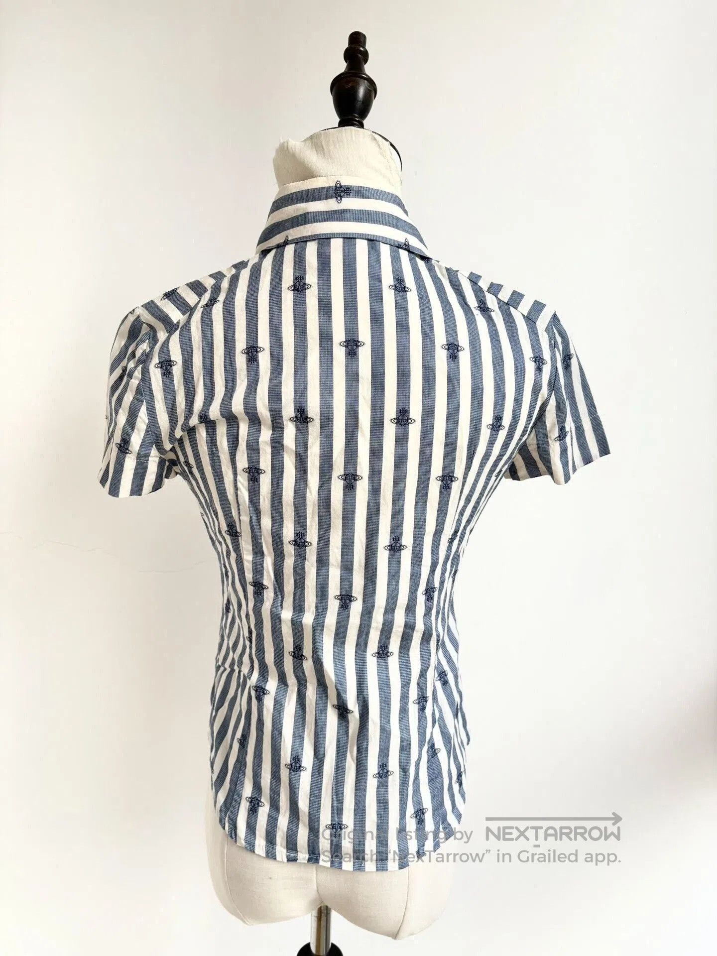 Vivienne Westwood Vivienne Westwood Striped Saturn Short Sleeve Shirt. Size S / US 4 / IT 40 - 4 Thumbnail