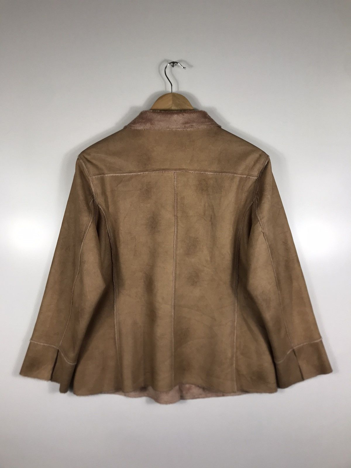 Japanese Brand ⚡️Vintage Frohlich Suede Leather Button Jacket Size M / US 6-8 / IT 42-44 - 13 Thumbnail