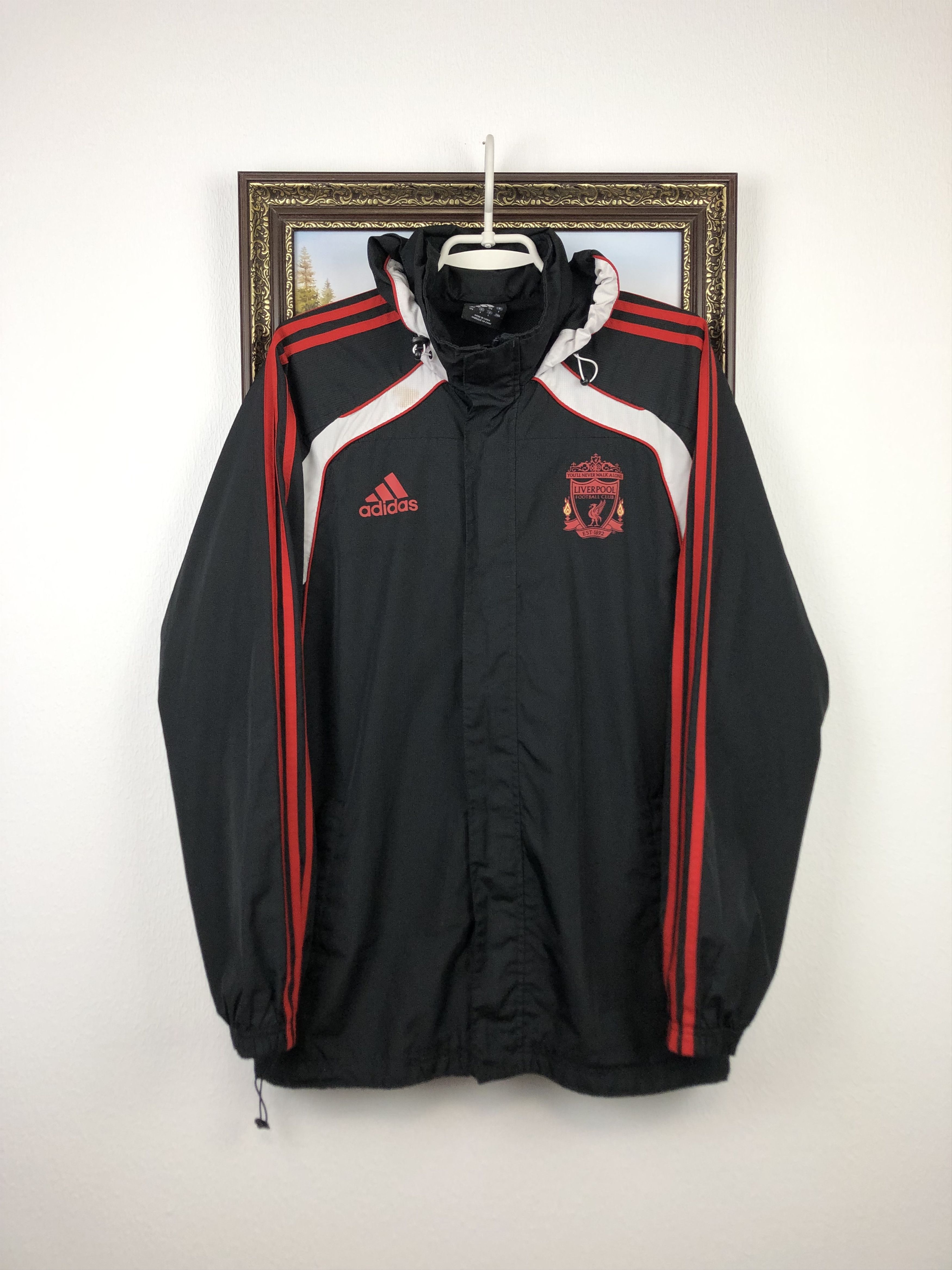 Adidas Vintage Liverpool Football Jacket Track Soccer Windbreaker Size US M / EU 48-50 / 2 - 1 Thumbnail