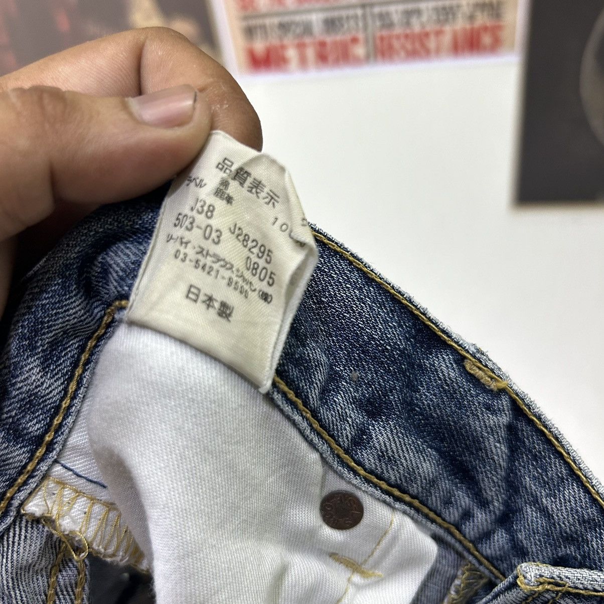 Levi's Vintage Levi’s 503 Japanese Distressed Denim Size US 34 / EU 50 - 15 Thumbnail